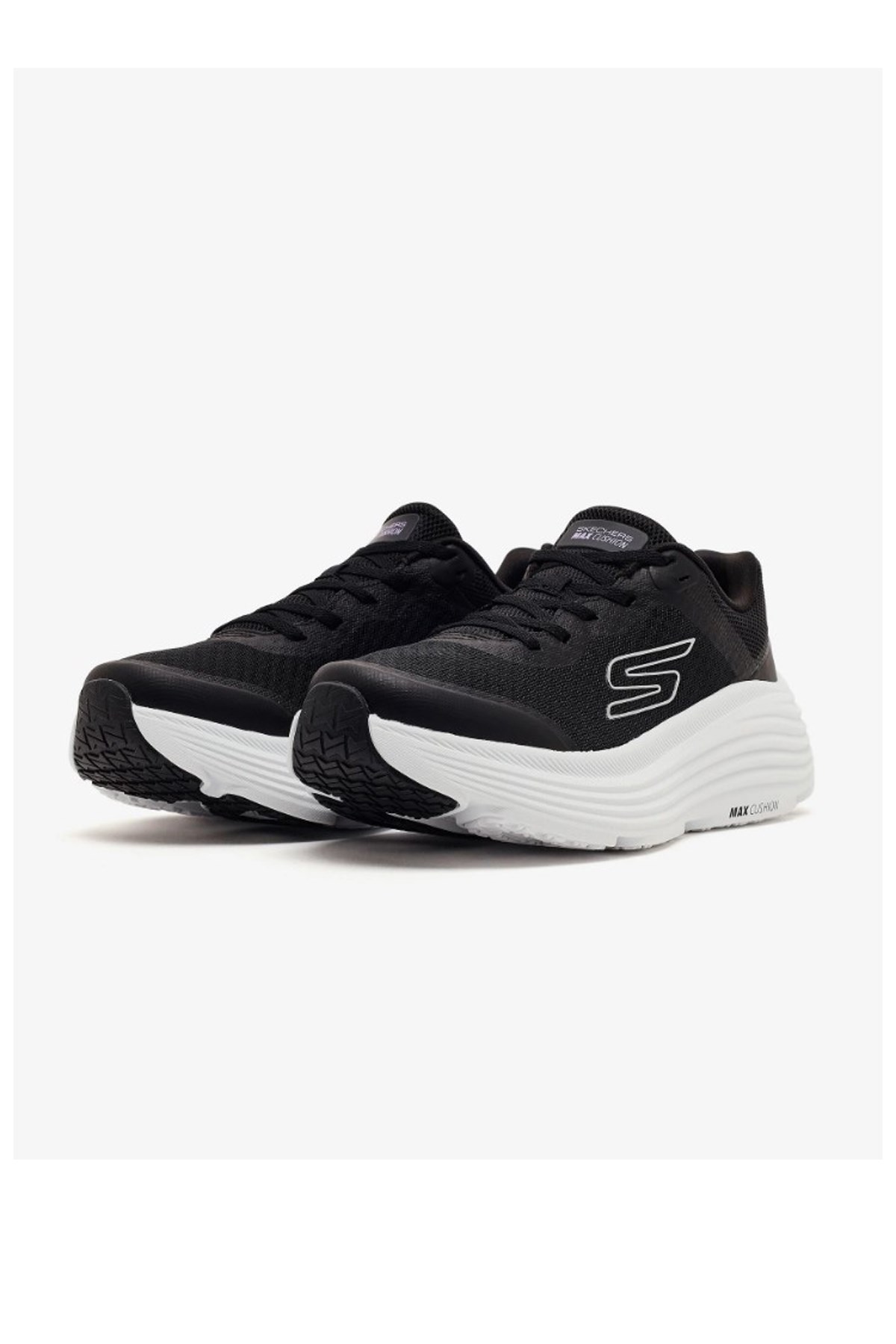 Skechers Max Cushioning Kadın Spor Ayakkabı 129470 BKW Siyah