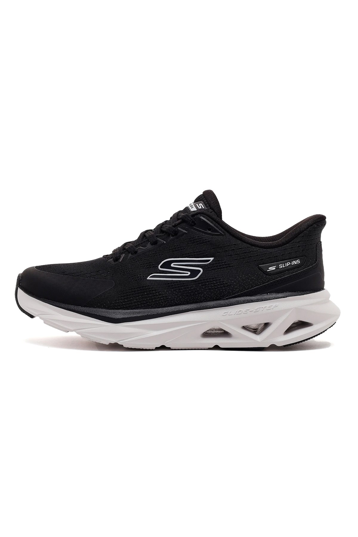 Skechers Glide-Step Vortex Kadın Spor Ayakkabı 129825 BKW Siyah