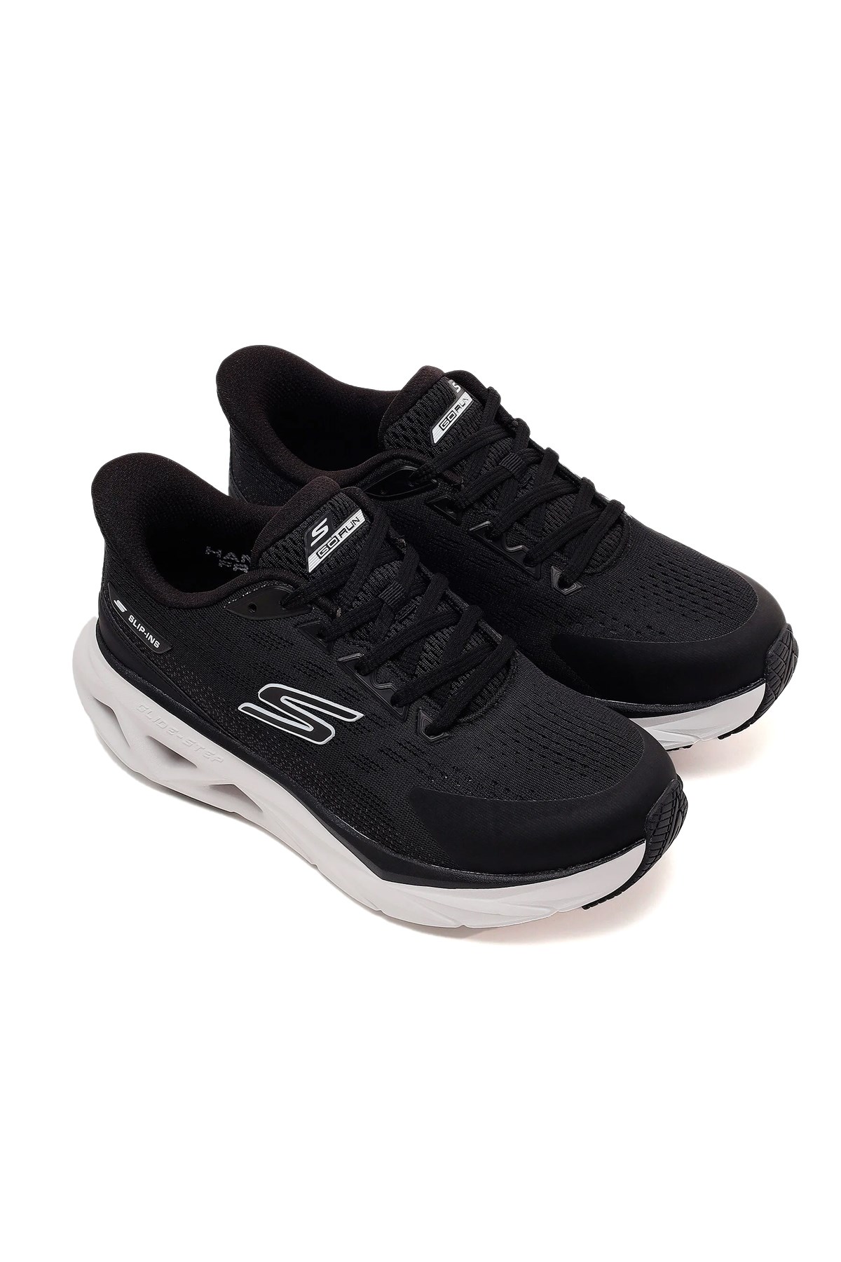 Skechers Glide-Step Vortex Kadın Spor Ayakkabı 129825 BKW Siyah