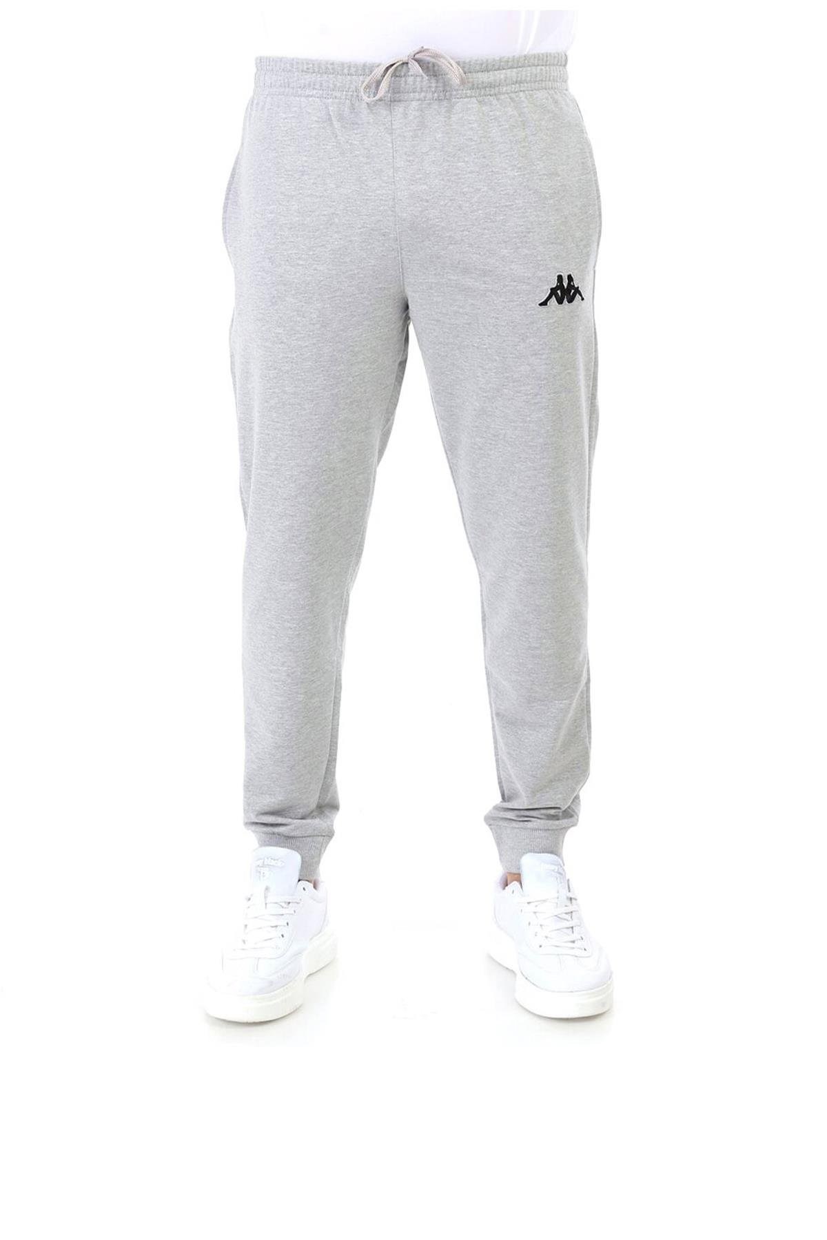 Kappa ZANG Erkek Ribanalı Sweat Pantolon 1-3032J90-77M Gri