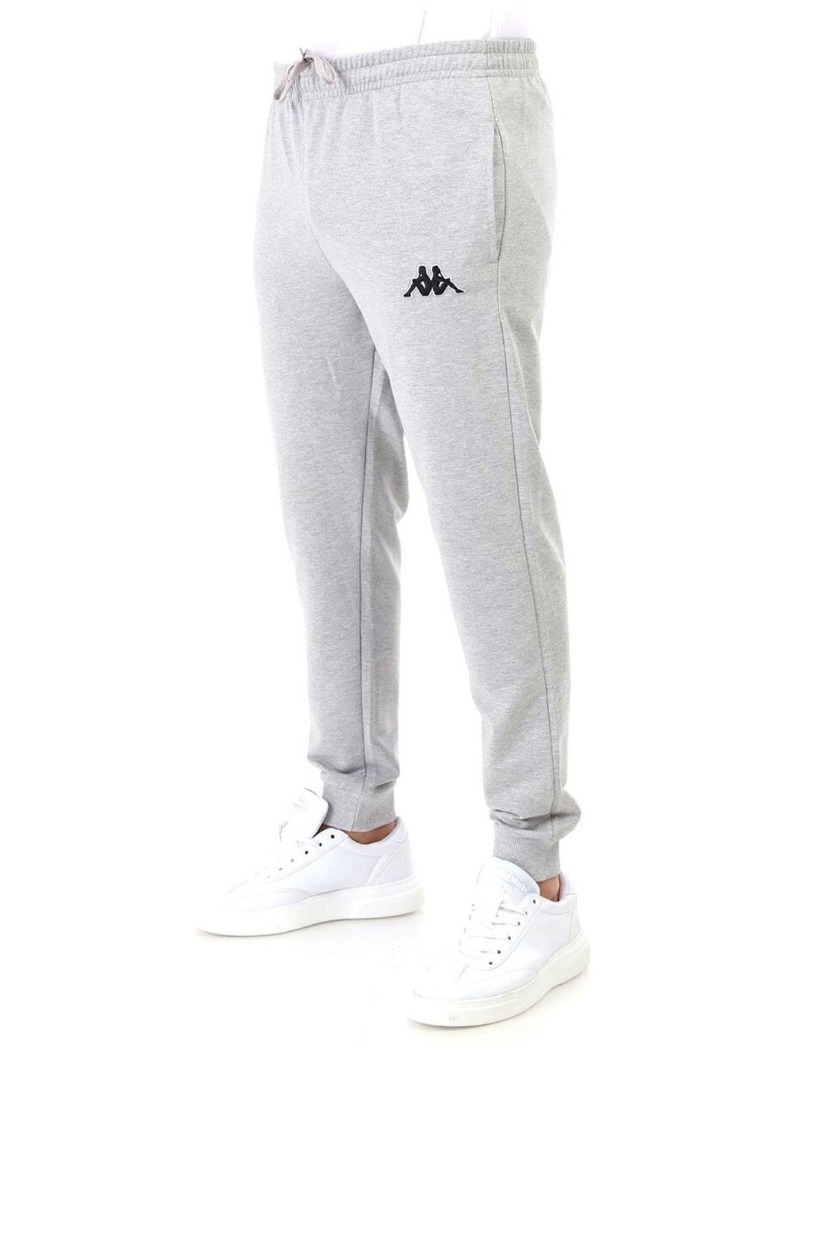 Kappa ZANG Erkek Ribanalı Sweat Pantolon 1-3032J90-77M Gri