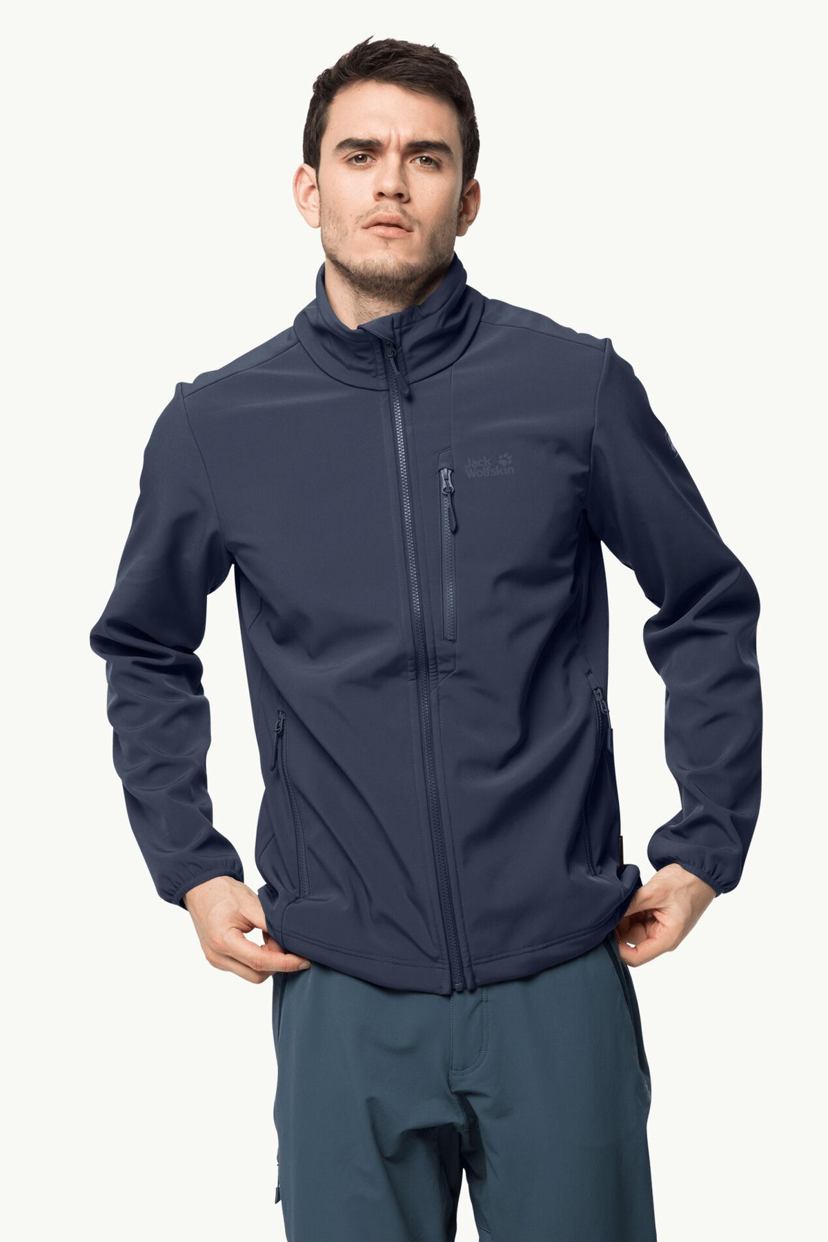 Jack Wolfskin Whirlwind Erkek Softshell Mont 1305801-1010 Mavi