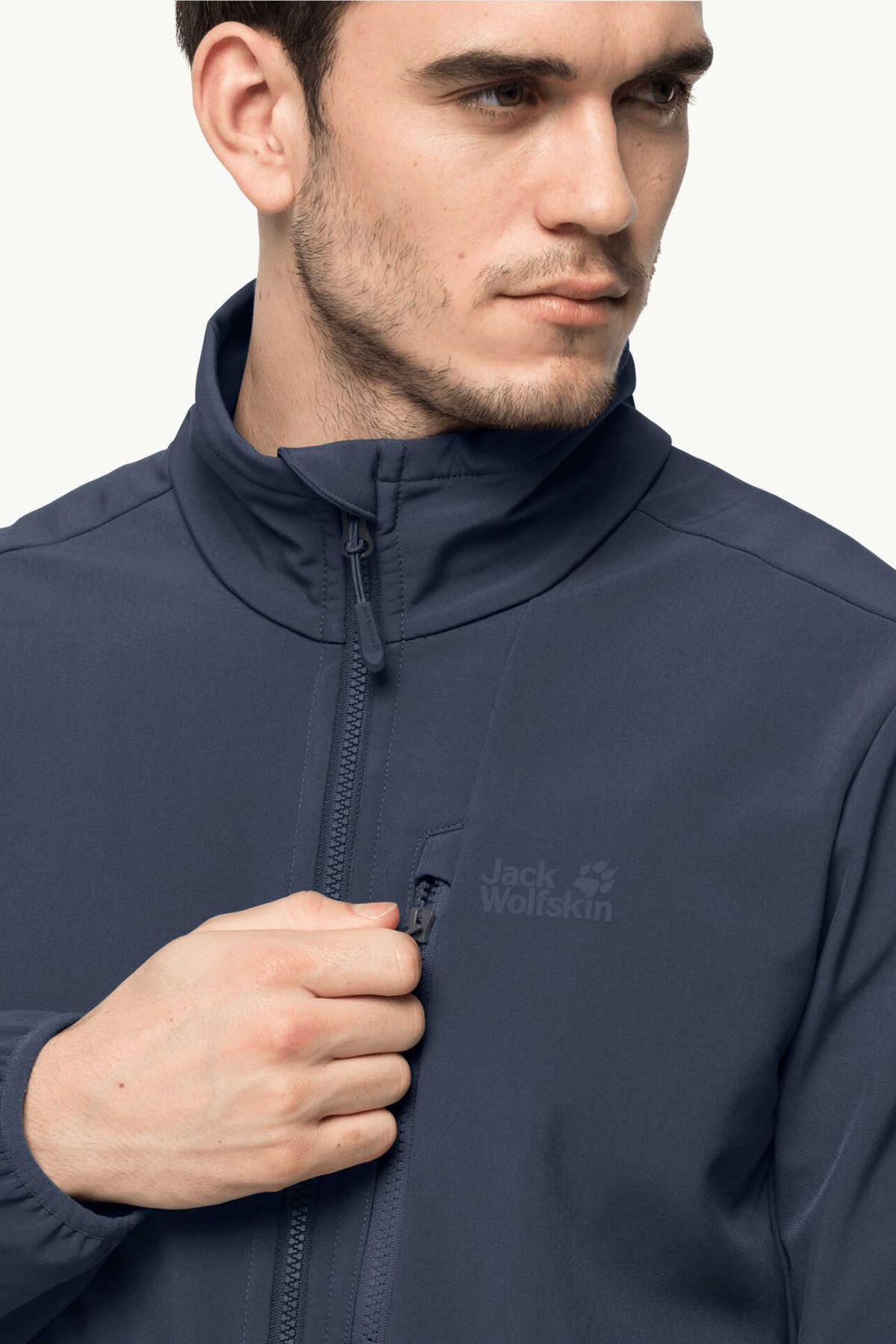 Jack Wolfskin Whirlwind Erkek Softshell Mont 1305801-1010 Mavi