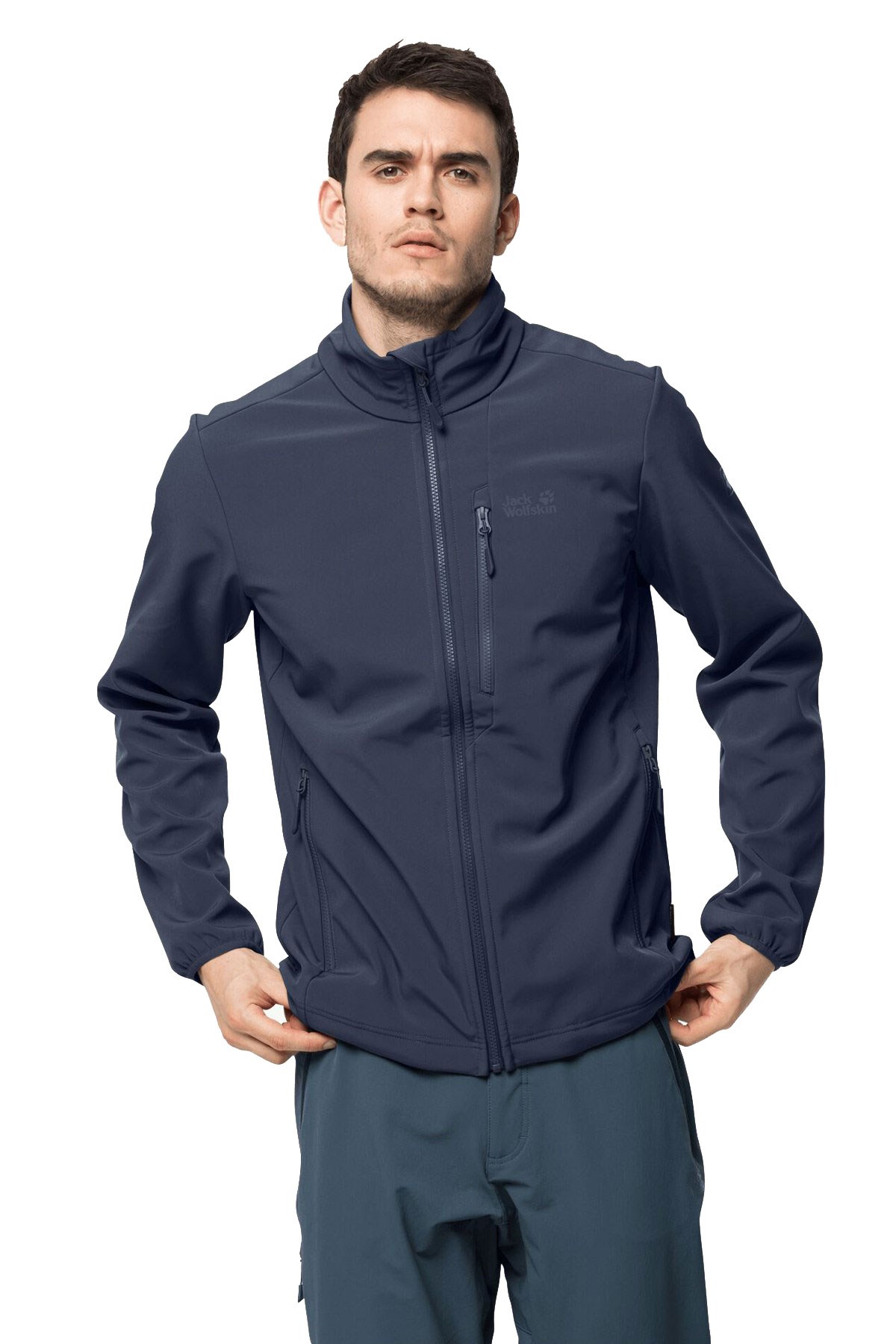 Jack Wolfskin Whirlwind Erkek Softshell Mont 1305801-1010 Mavi