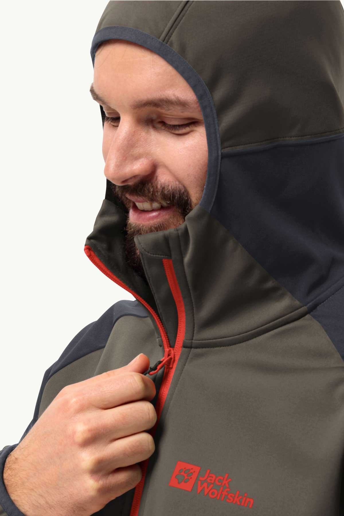 Jack Wolfskin Feldberg Hoody Erkek Softshell Mont 1306922-5719 Kahverengi