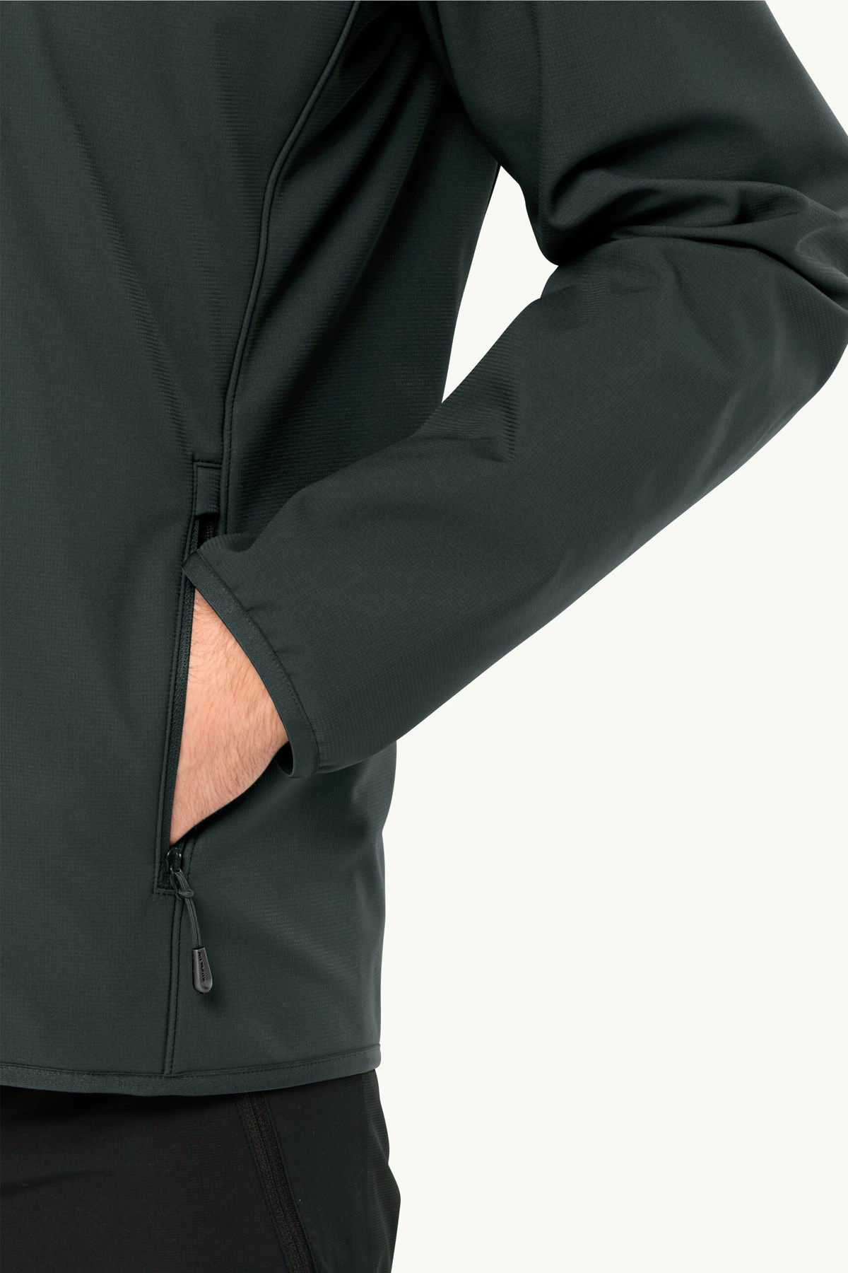 Jack Wolfskin Bornberg Hoody Erkek Softshel Mont 1307471-T0138 Siyah