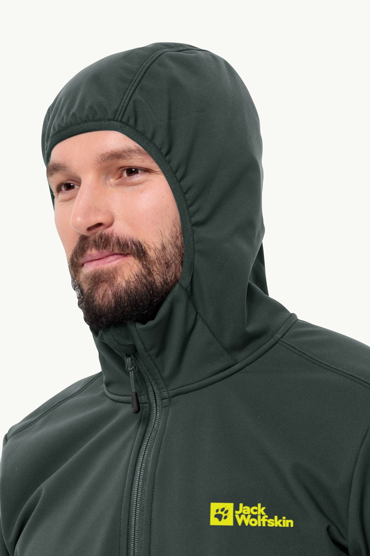 Jack Wolfskin Bornberg Hoody Erkek Softshel Mont 1307471-T0138 Siyah