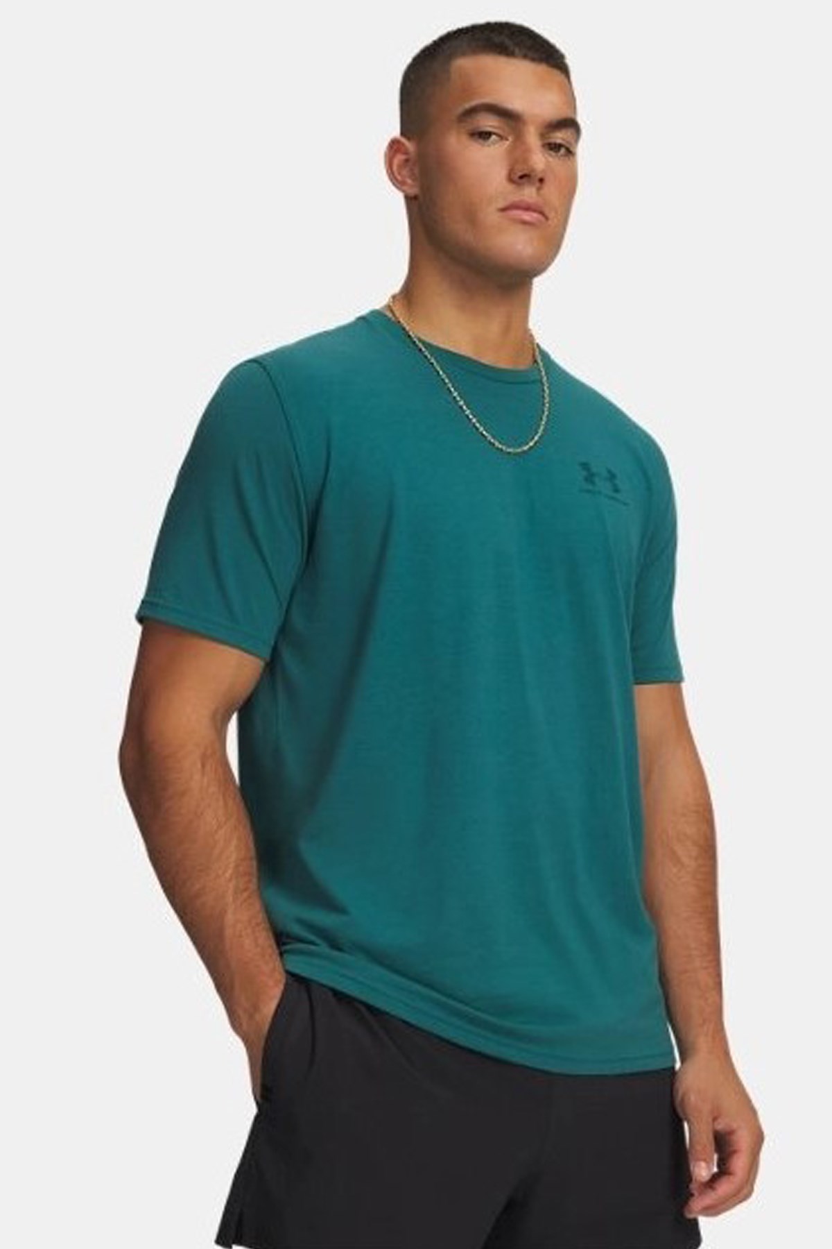 Under Armour Sportstyle Erkek Tişört 1326799-338 Yeşil
