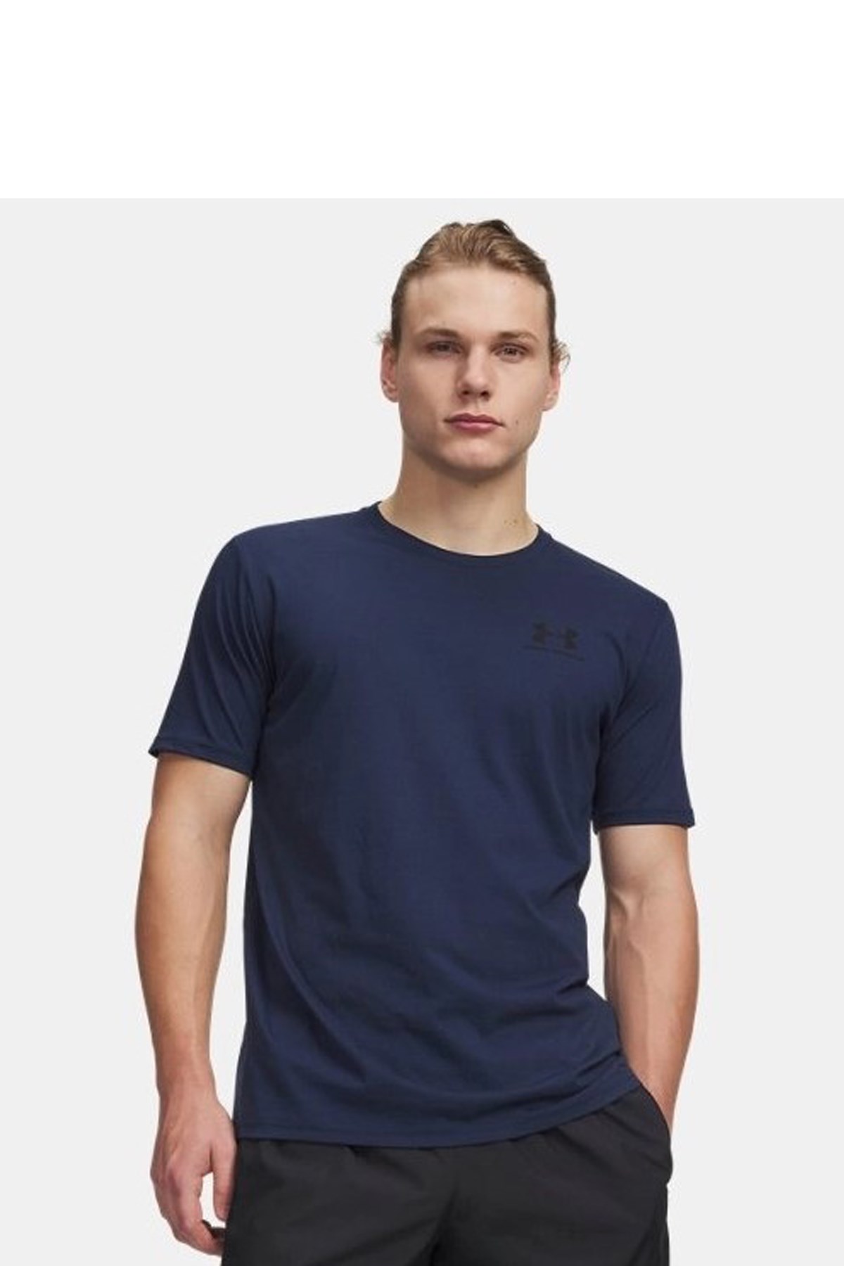 Under Armour Sportstyle Erkek Tişört 1326799-408 Lacivert