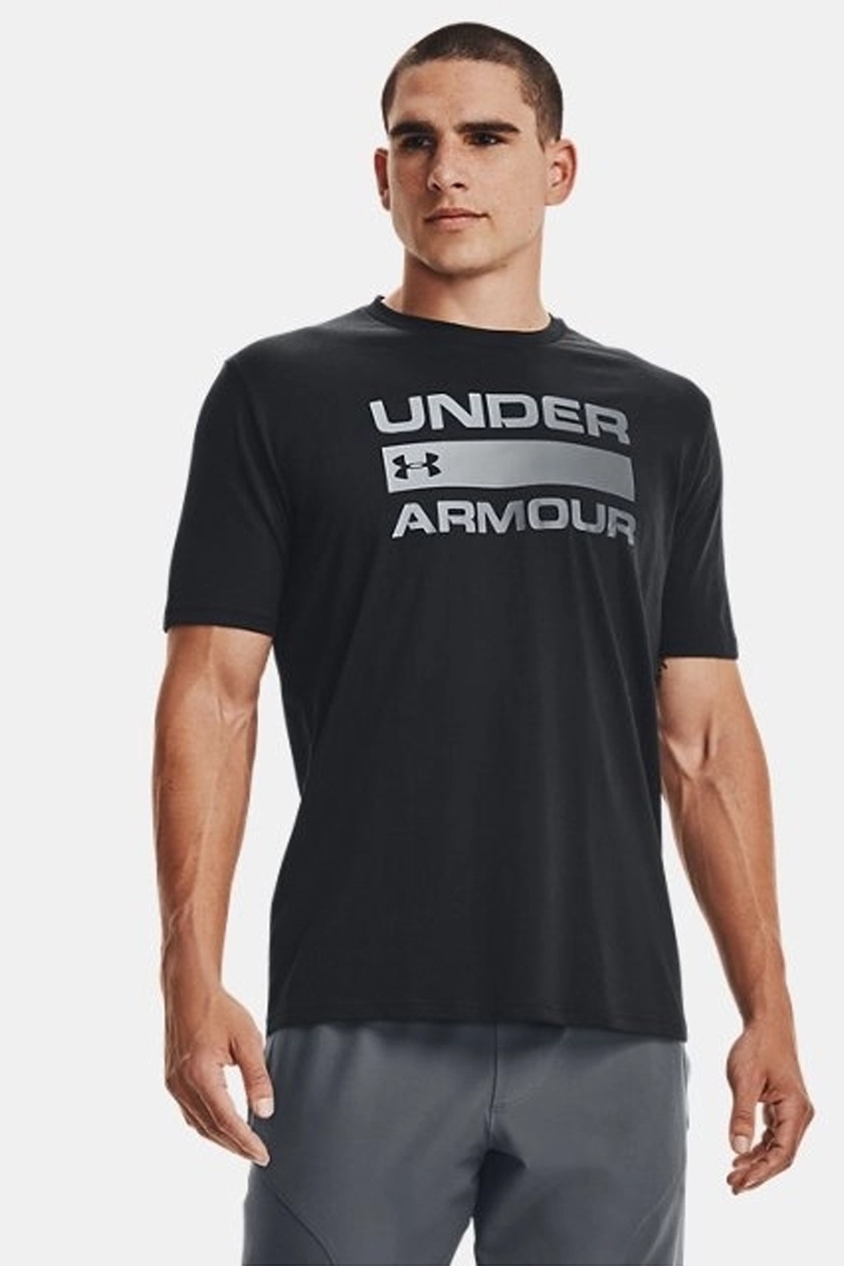 Under Armour Ua Team Issue Wordmark Erkek Tişört 1329582-001 Siyah