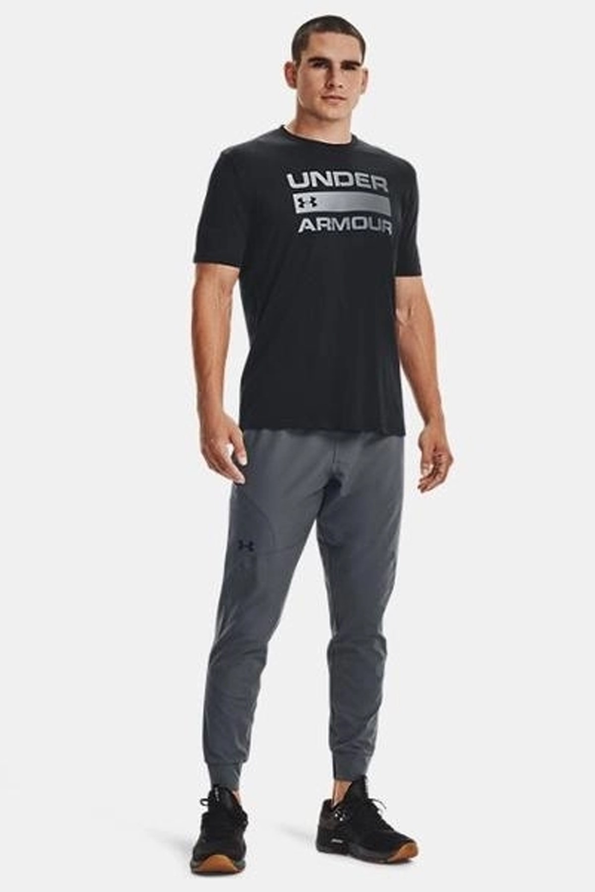 Under Armour Ua Team Issue Wordmark Erkek Tişört 1329582-001 Siyah
