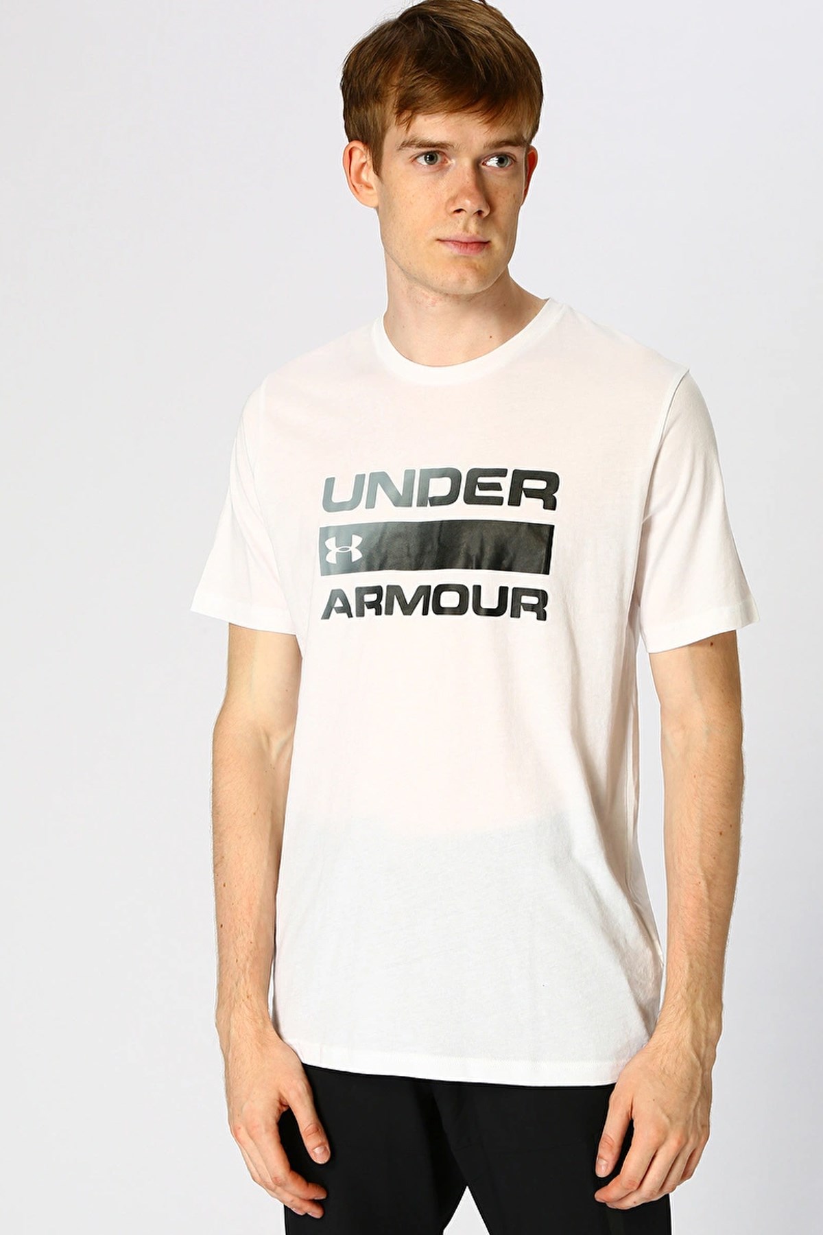 Under Armour Ua Team Issue Wordmark Erkek Tişört 1329582-100 Beyaz