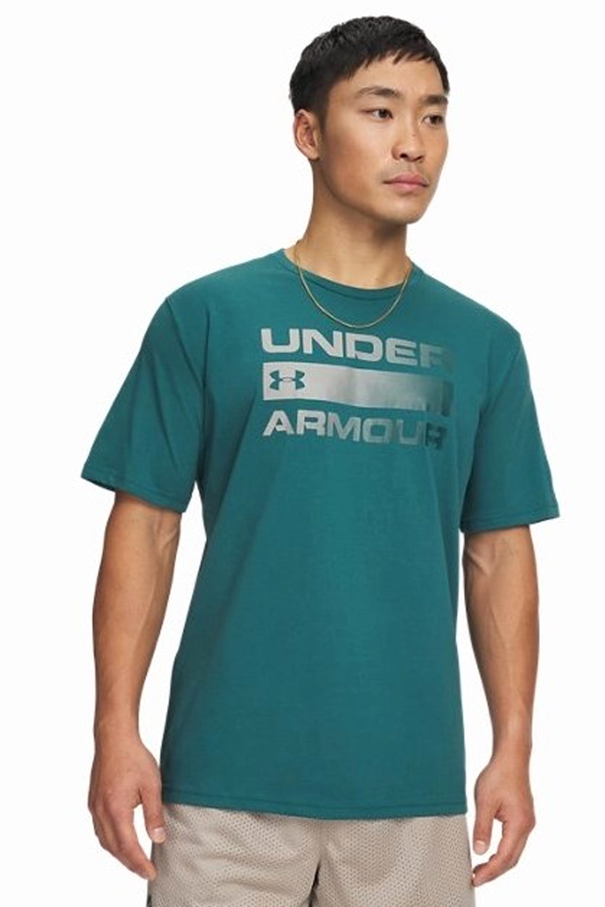 Under Armour Team Issue Erkek Tişört 1329582-338 Yeşil
