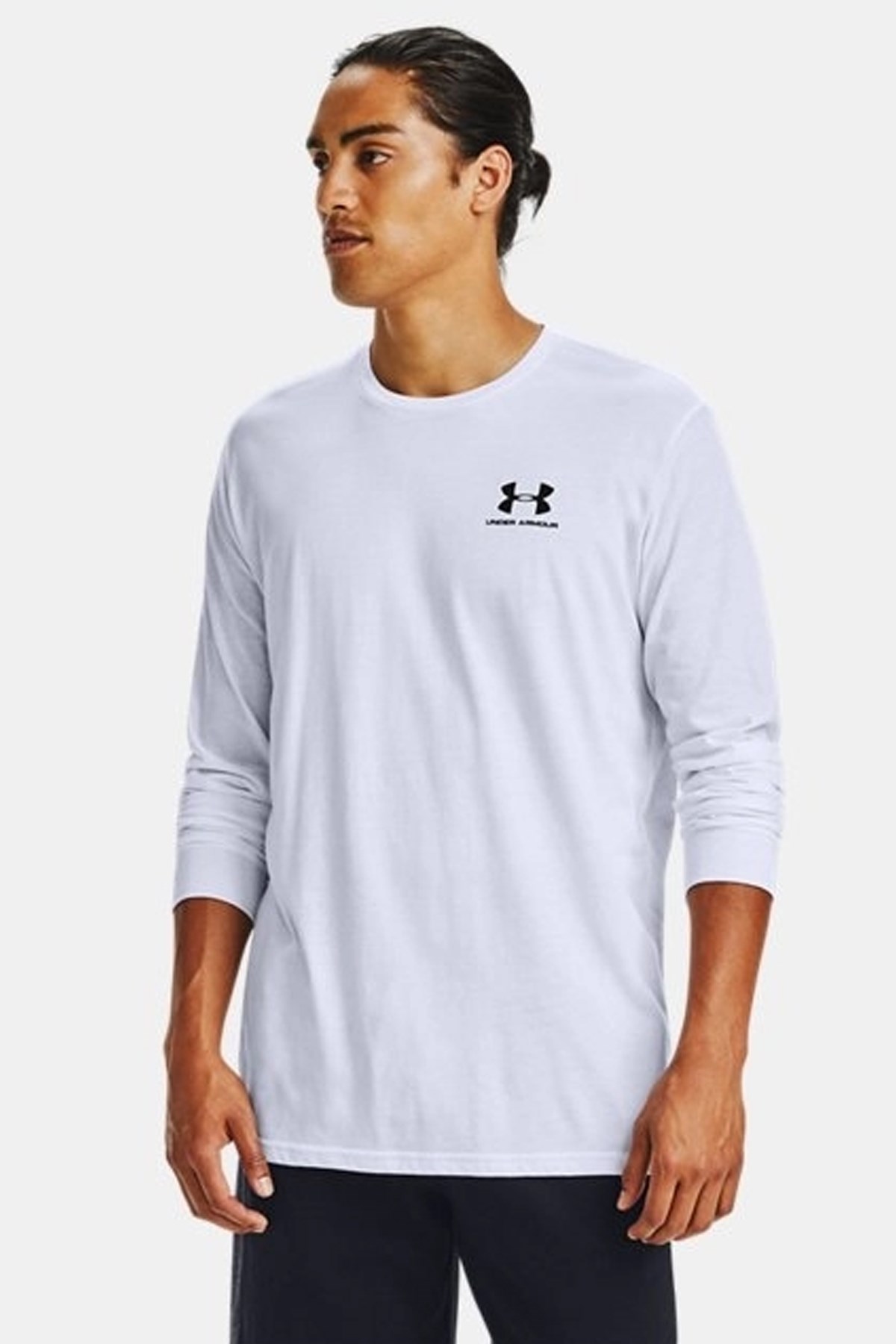 Under Armour Sportstyle Erkek Uzun Kollu Tişört Beyaz