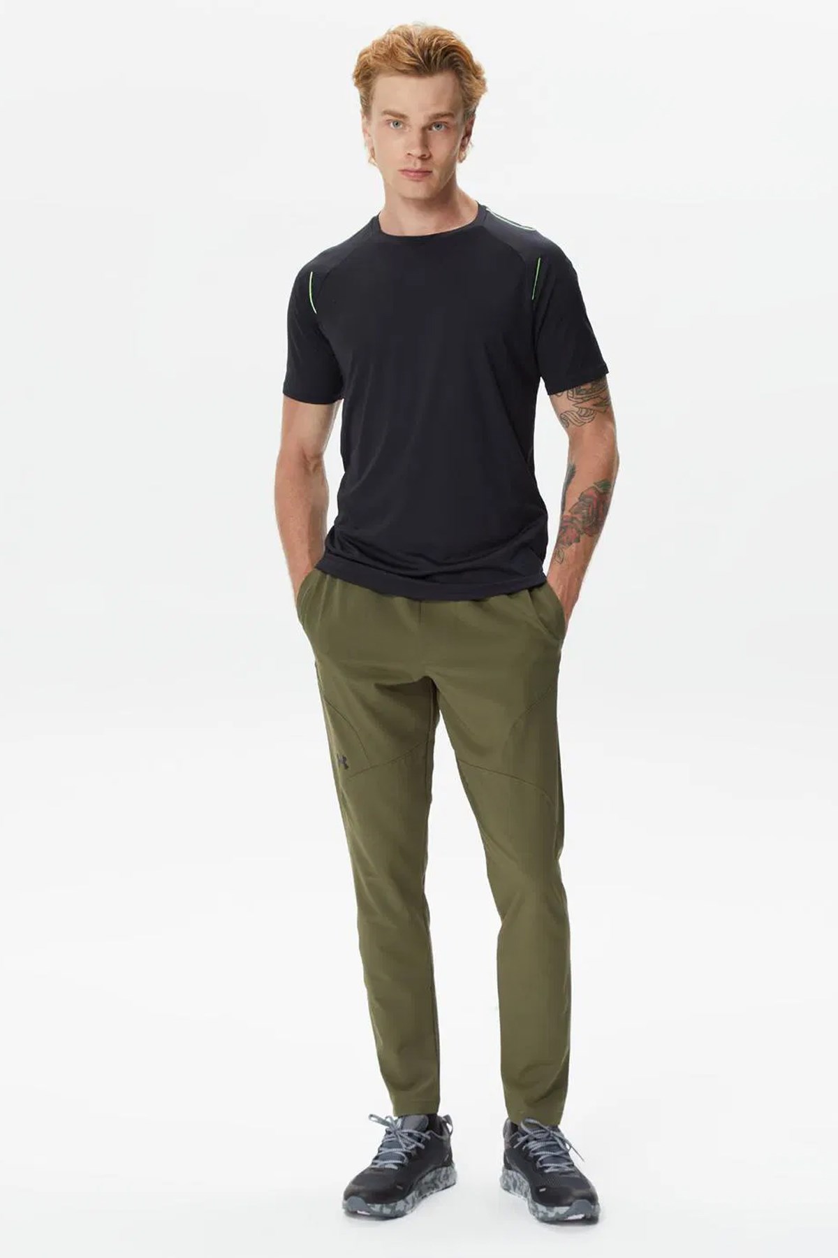 Under Armour Ua Unstoppable Tapered Erkek Eşofman Altı 1352028-390 Yeşil