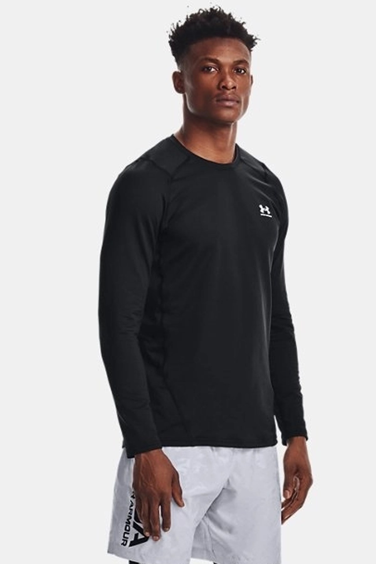 Under Armour Fitted Erkek Uzun Kollu Tişört Siyah