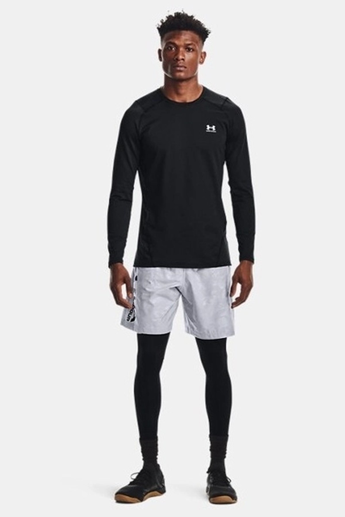Under Armour UA Cg Armours Erkek Tayt Siyah
