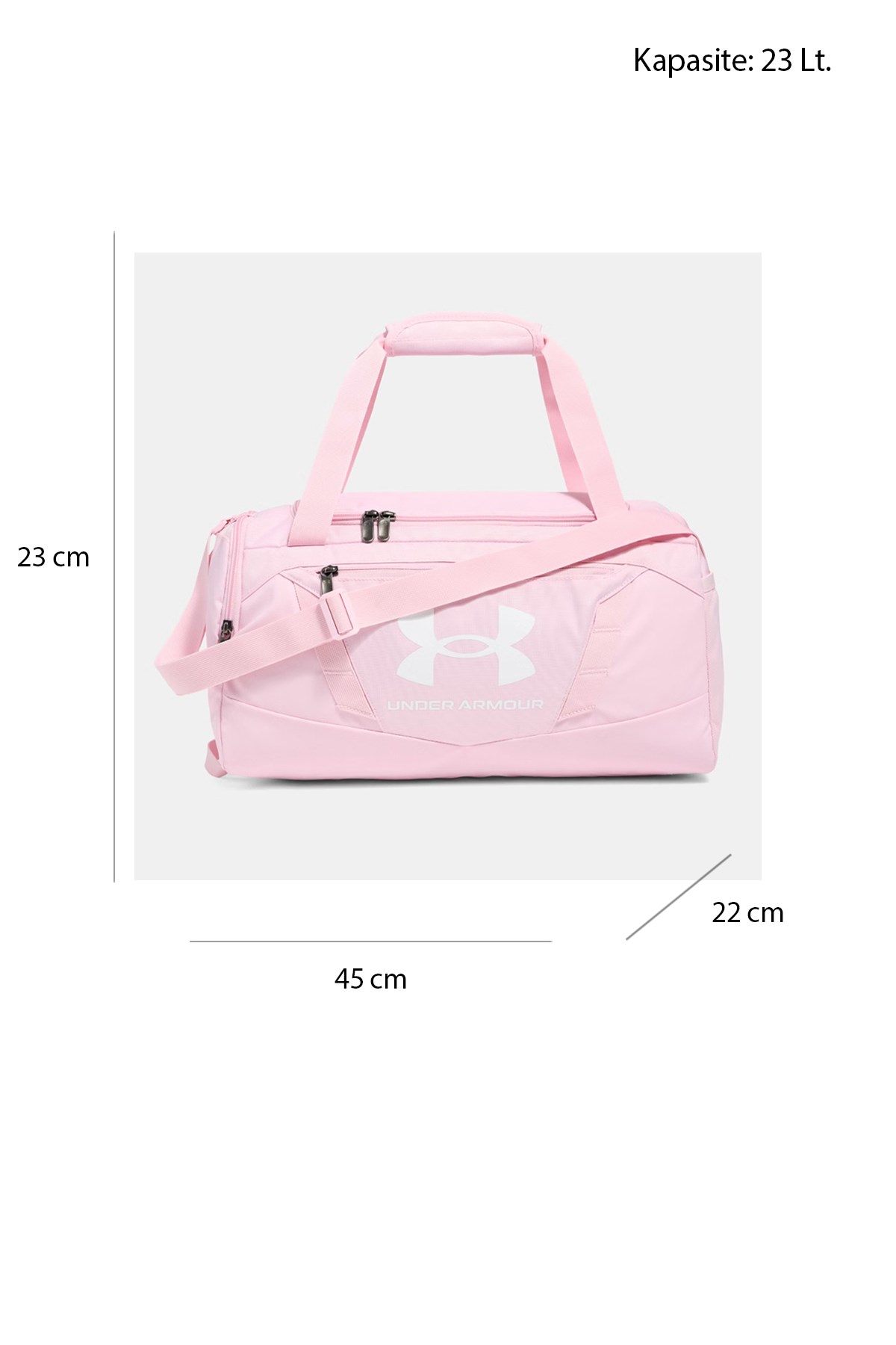 Under Armour Ua Undeniable 5.0 Duffle Xs Unisex Spor Çanta 1369221-648 Pembe