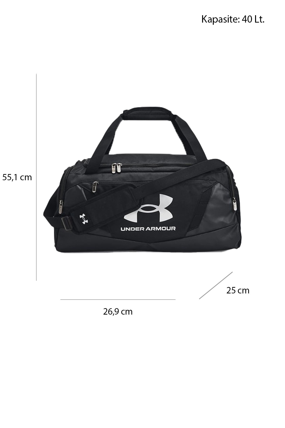 Under Armour Ua Undeniable 5.0 Duffle Sm Unisex Spor Çanta 1369222-001 Siyah