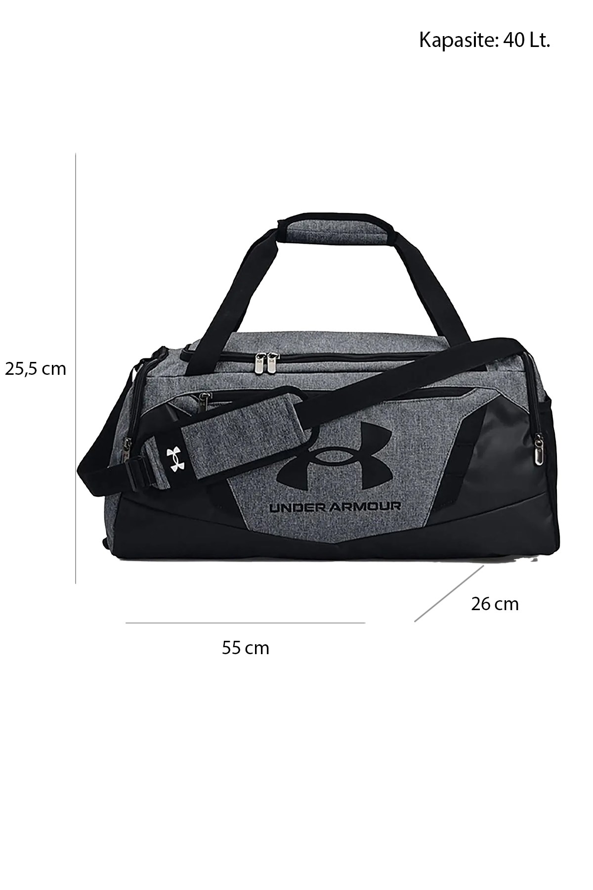 Under Armour Ua Undeniable 5.0 Duffle Sm Unisex Spor Çanta 1369222-012 Gri