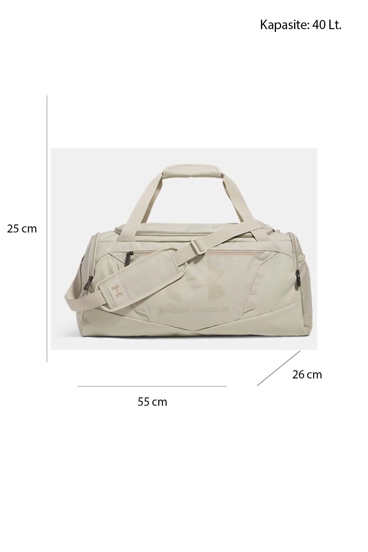 Under Armour Ua Undeniable 5.0 Duffle Sm Unisex Spor Çanta 1369222-290 Bej