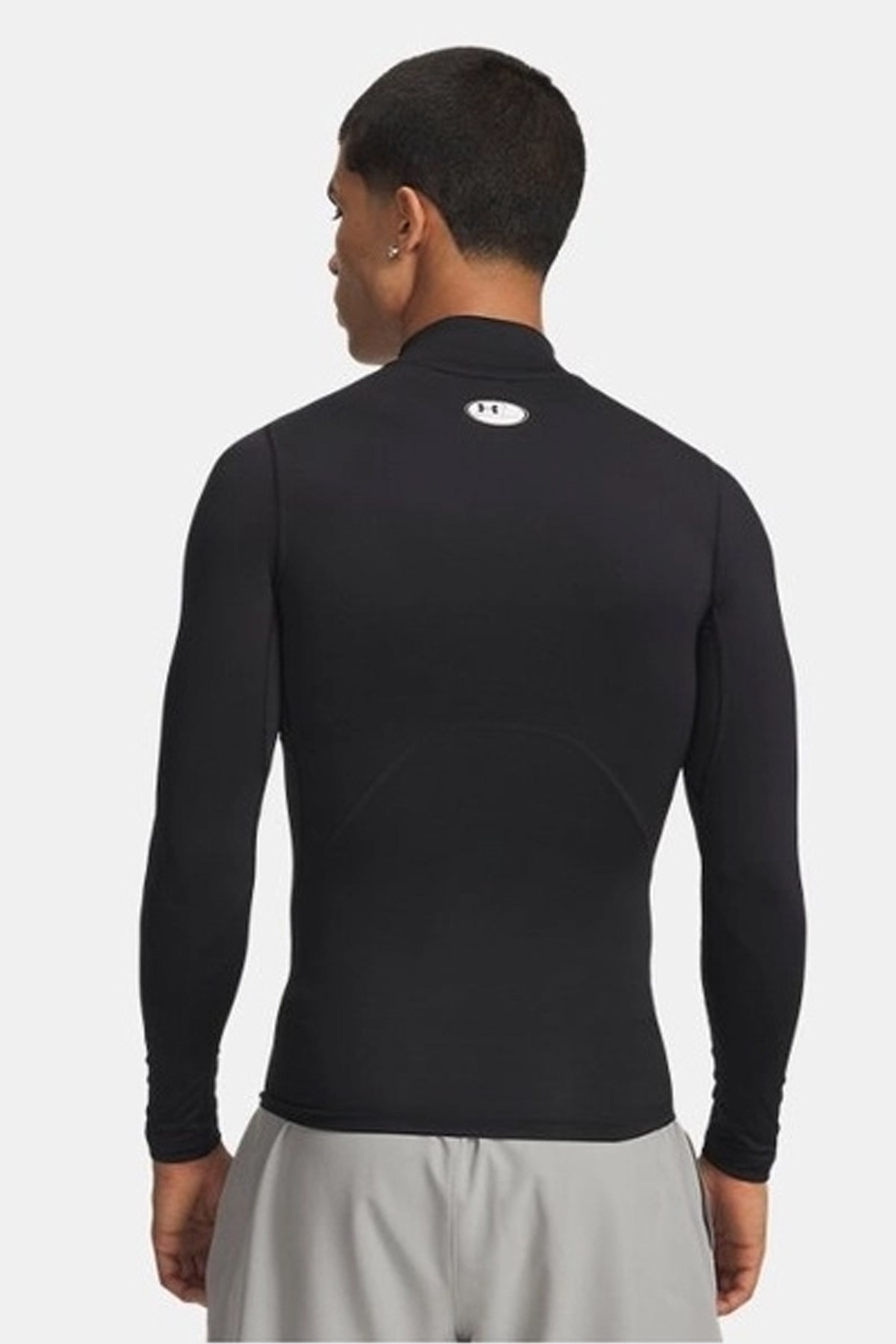 Under Armour Comp Mock Ls Erkek Uzun Kollu Tişört Siyah