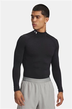 Under Armour Comp Mock Ls Erkek Uzun Kollu Tişört Siyah