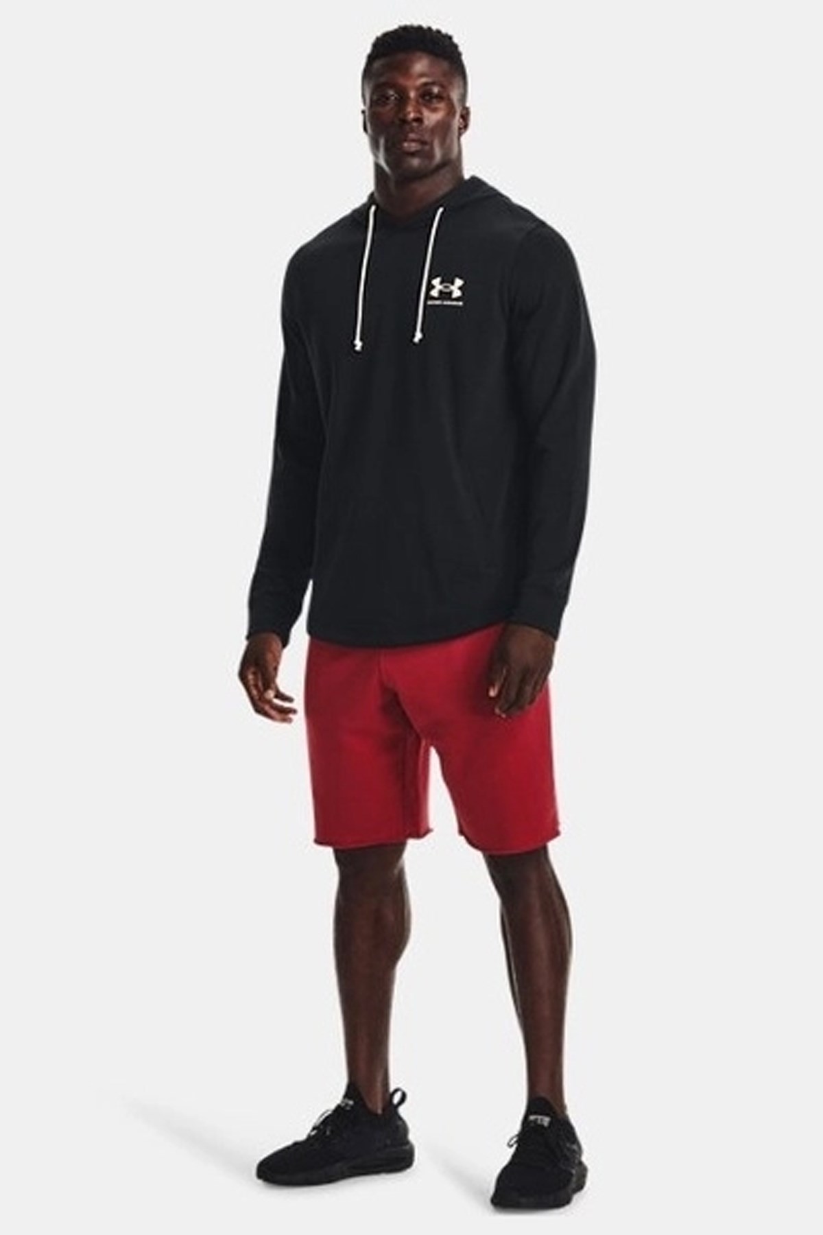 Under Armour UA Rival Terry Lc Hd Erkek Sweatshirt Siyah