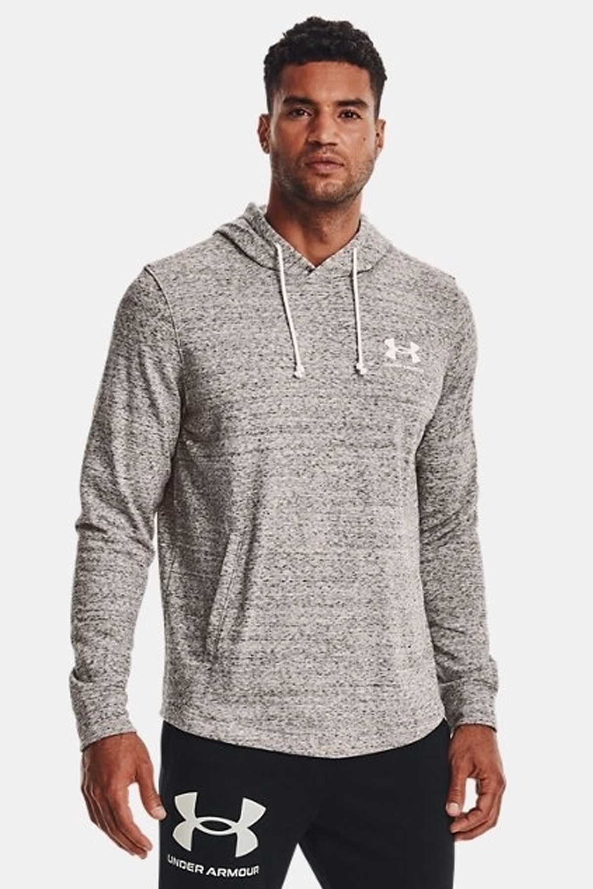 Under Armour UA Rival Terry Lc Hd Erkek Sweatshirt Beyaz