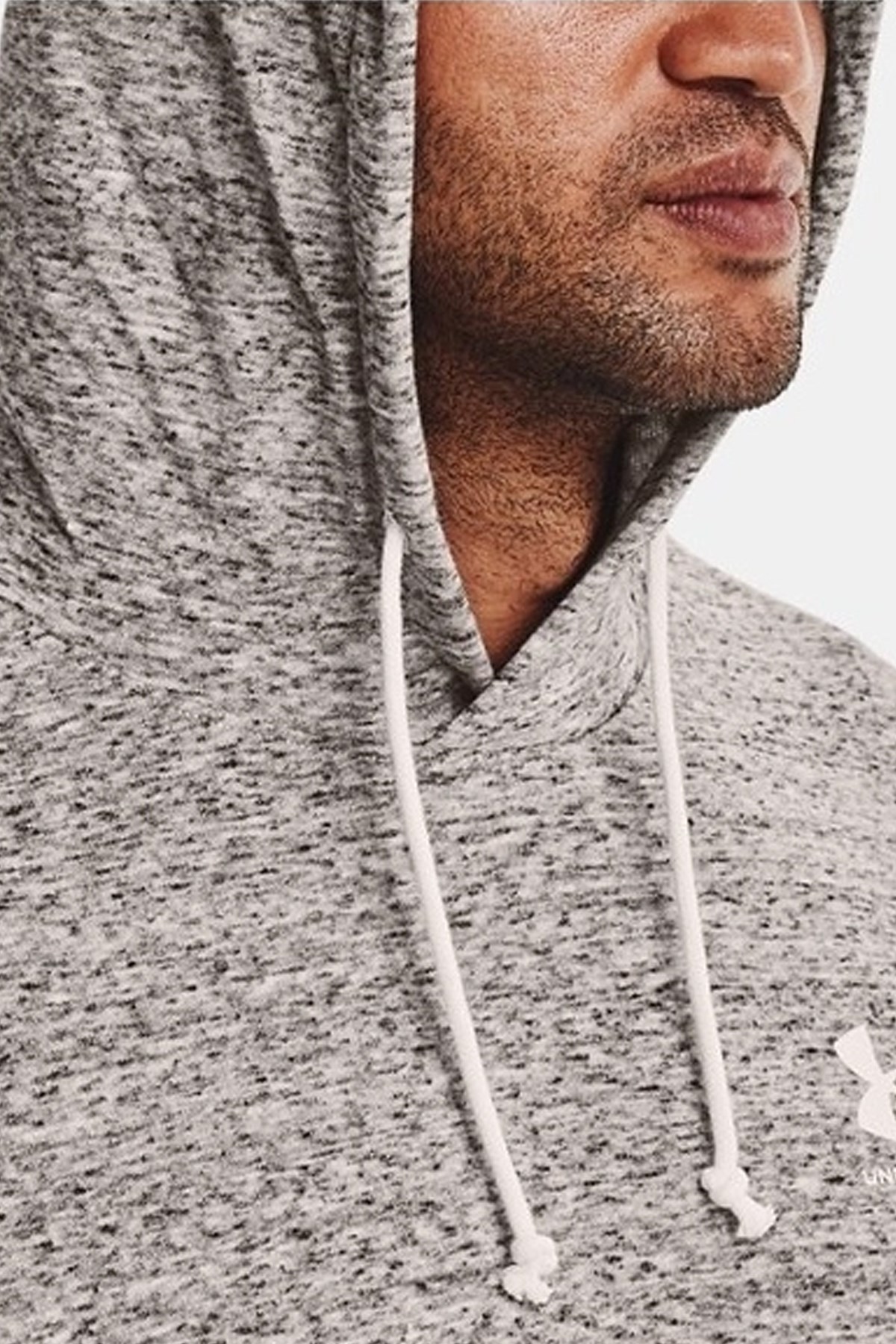 Under Armour UA Rival Terry Lc Hd Erkek Sweatshirt Beyaz
