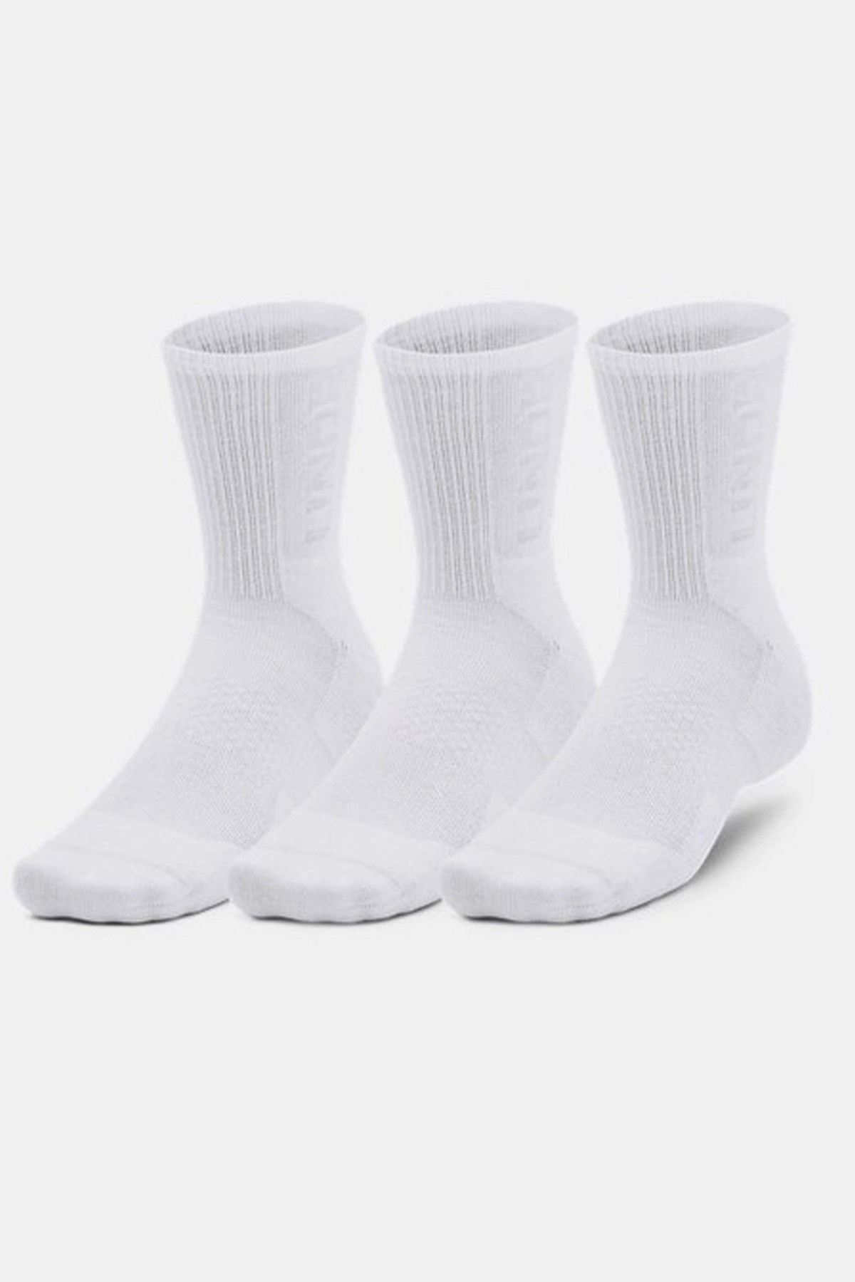 Under Armour UA 3-Maker 3Pk Mid-Crew Unisex Çorap Beyaz