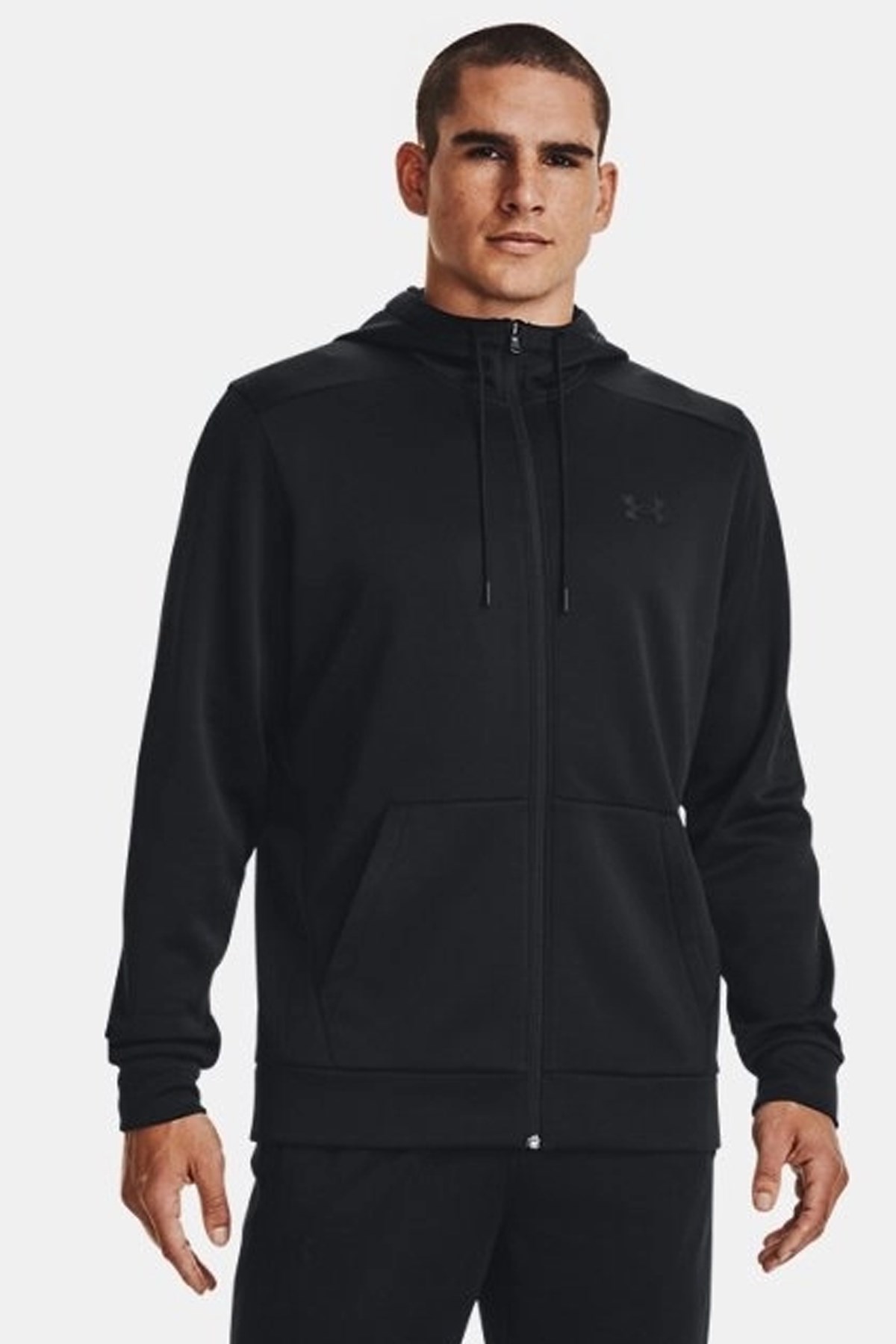 Under Armour UA Armour Fleece Fz Erkek Ceket Siyah