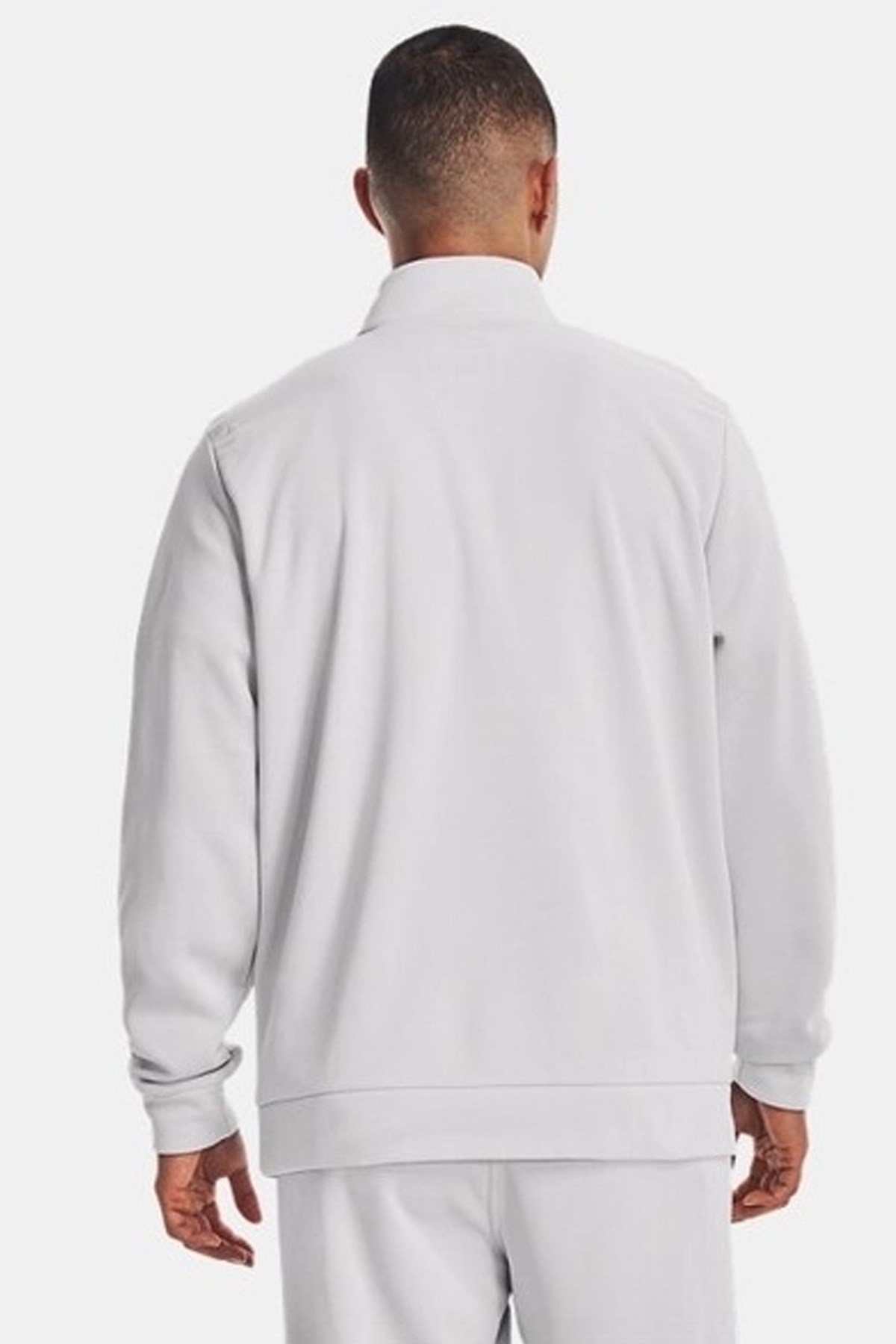 Under Armour UA Armour Fleece 1/4 Zip Erkek Sweatshirt Gri