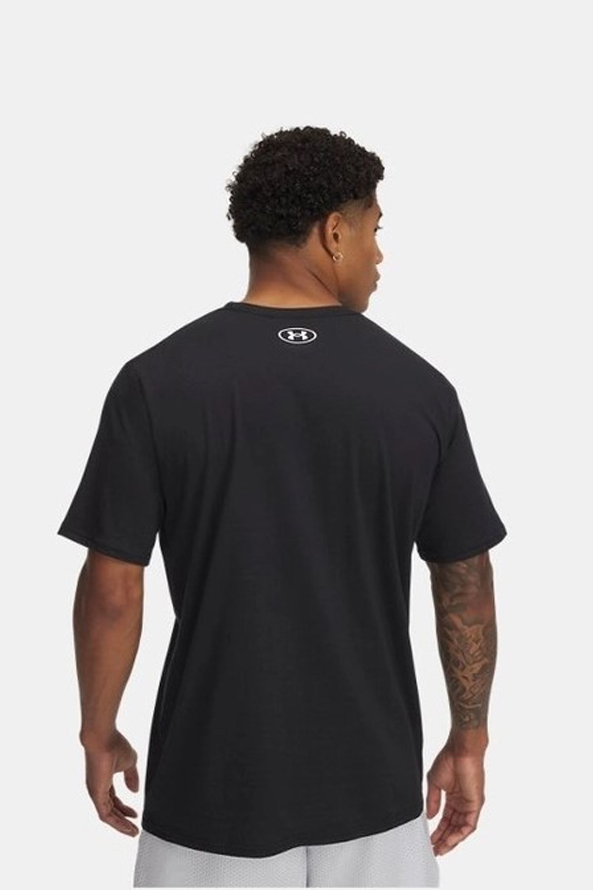Under Armour Ua Camo Chest Strıpe Erkek Tişört 1376830-002 Siyah