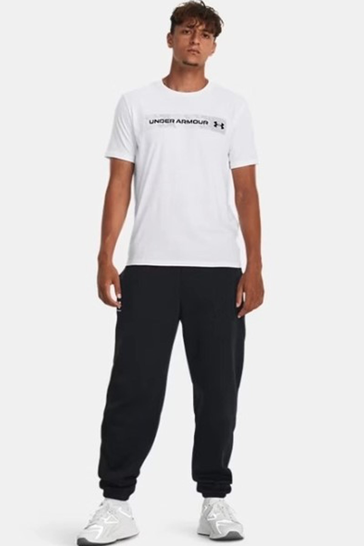 Under Armour Camo Erkek Tişört 1376830-100 Beyaz