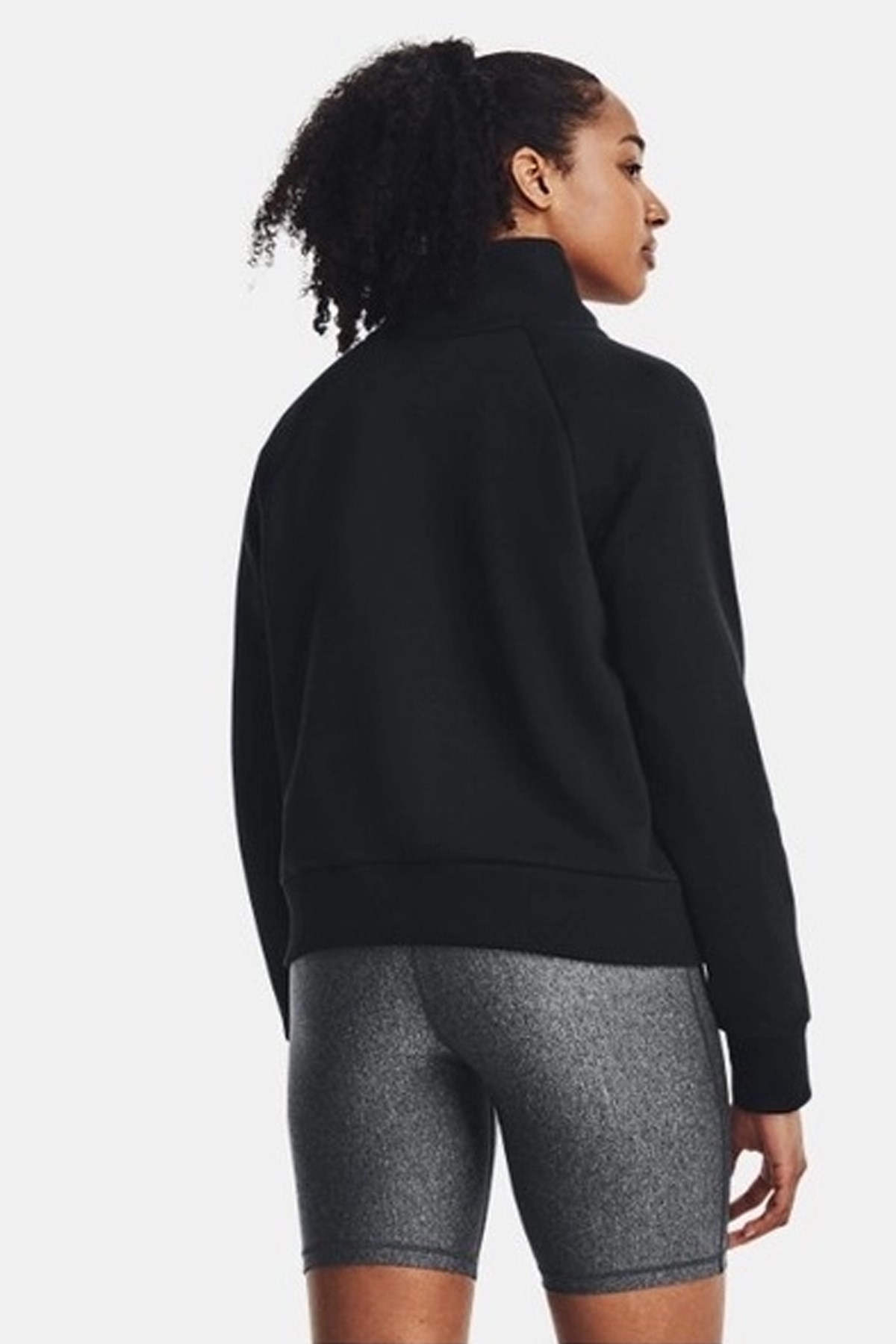Under Armour UA Rival Fleece Hz Kadın Sweatshirt Siyah