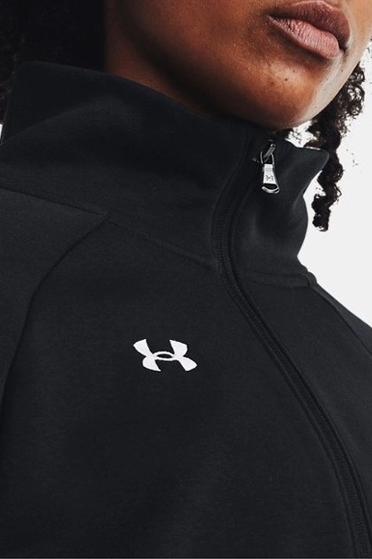 Under Armour UA Rival Fleece Hz Kadın Sweatshirt Siyah
