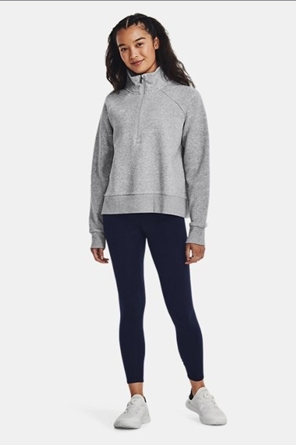 Under Armour UA Rival Fleece Hz Kadın Sweatshirt Gri