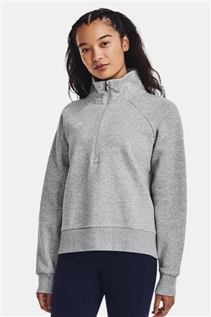 Under Armour UA Rival Fleece Hz Kadın Sweatshirt Gri