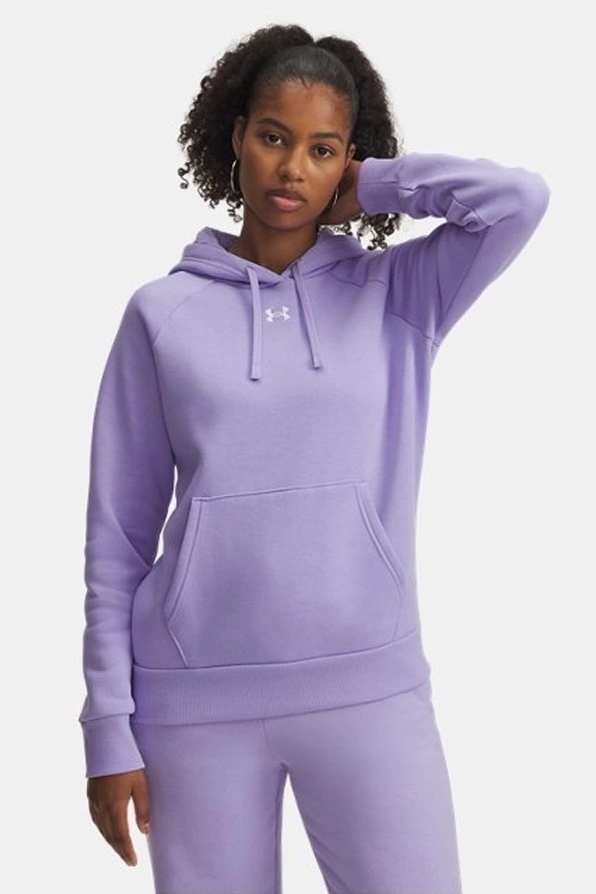 Under Armour UA Rival Fleece Kadın Sweatshirt Mor
