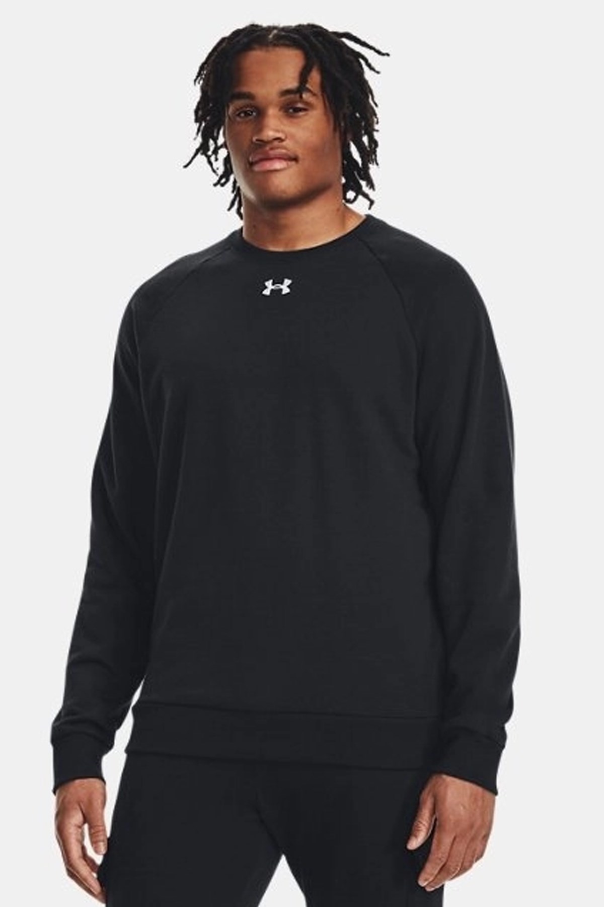 Under Armour UA Rival Fleece Erkek Sweatshirt Siyah