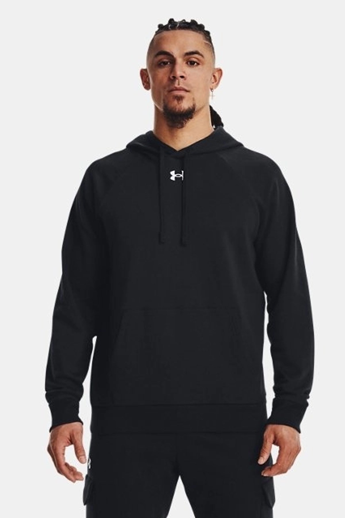 Under Armour UA Rival Fleece Erkek Sweatshirt Siyah