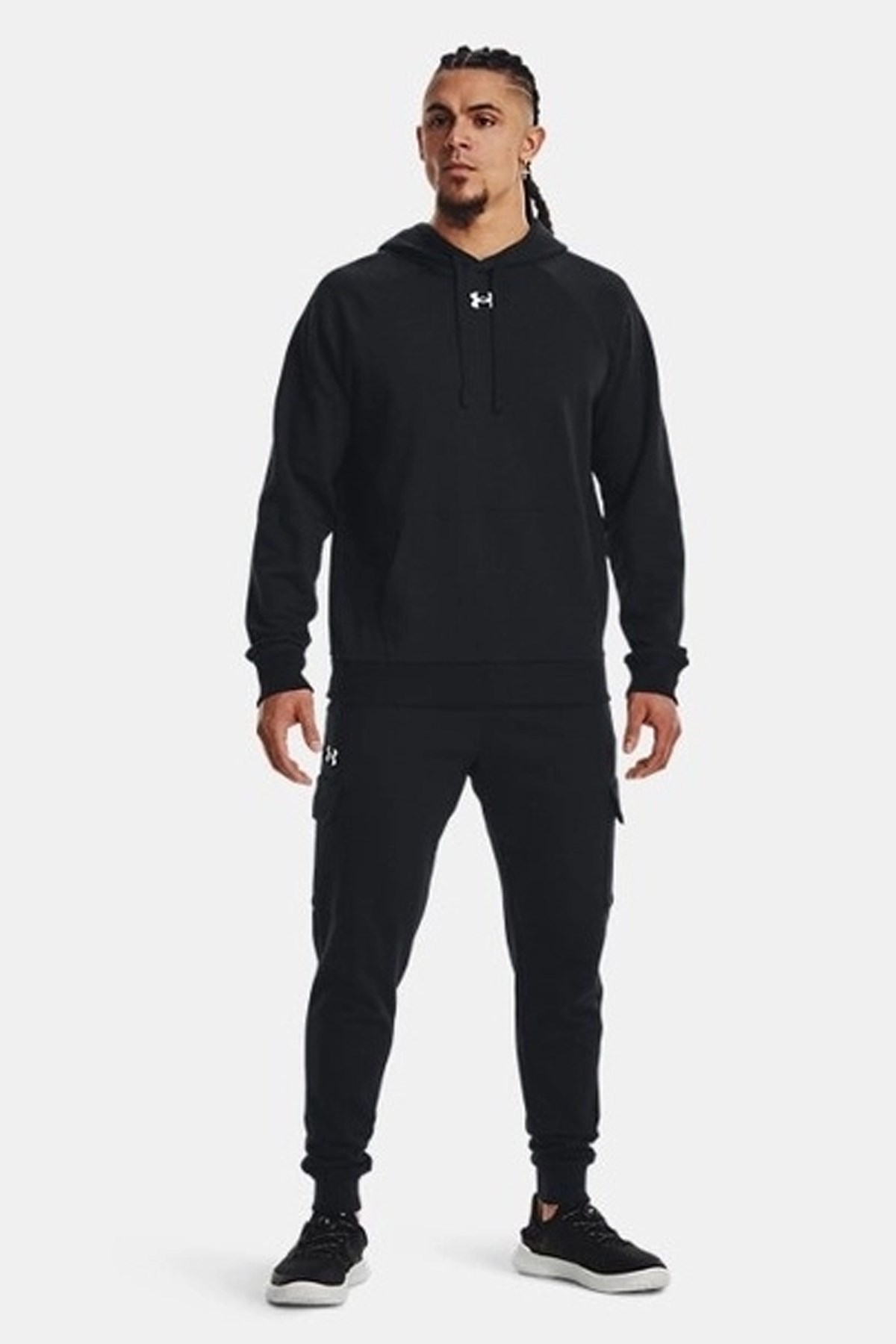 Under Armour UA Rival Fleece Erkek Sweatshirt Siyah