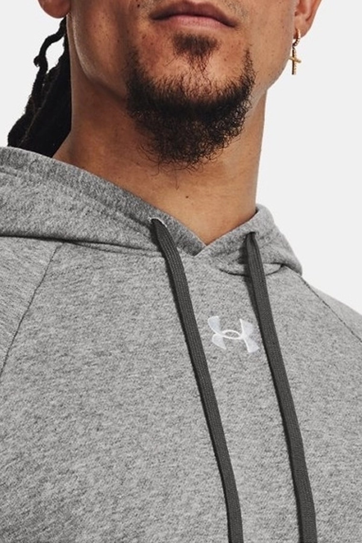 Under Armour UA Rival Fleece Erkek Sweatshirt Gri