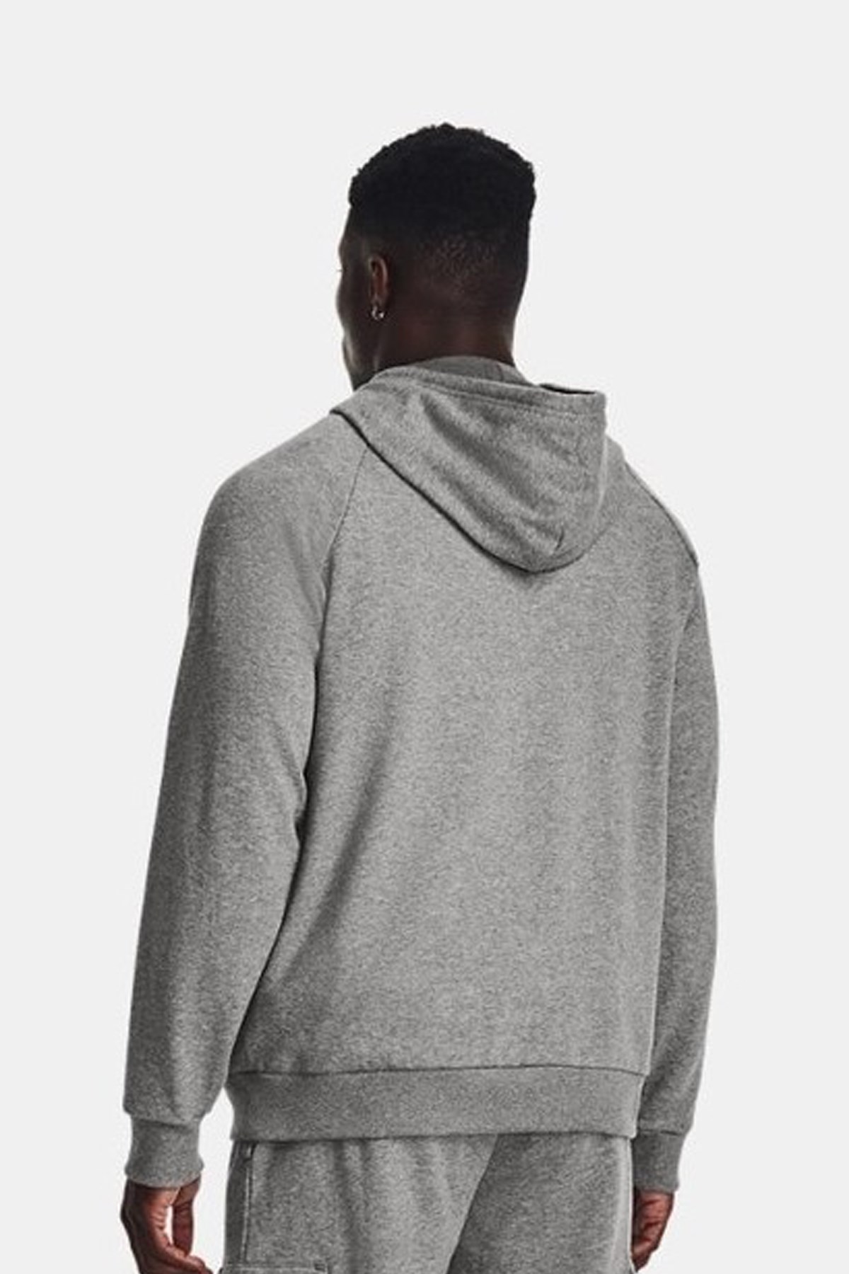 Under Armour UA Rival Fleece Logo Hd Erkek Sweatshirt Gri