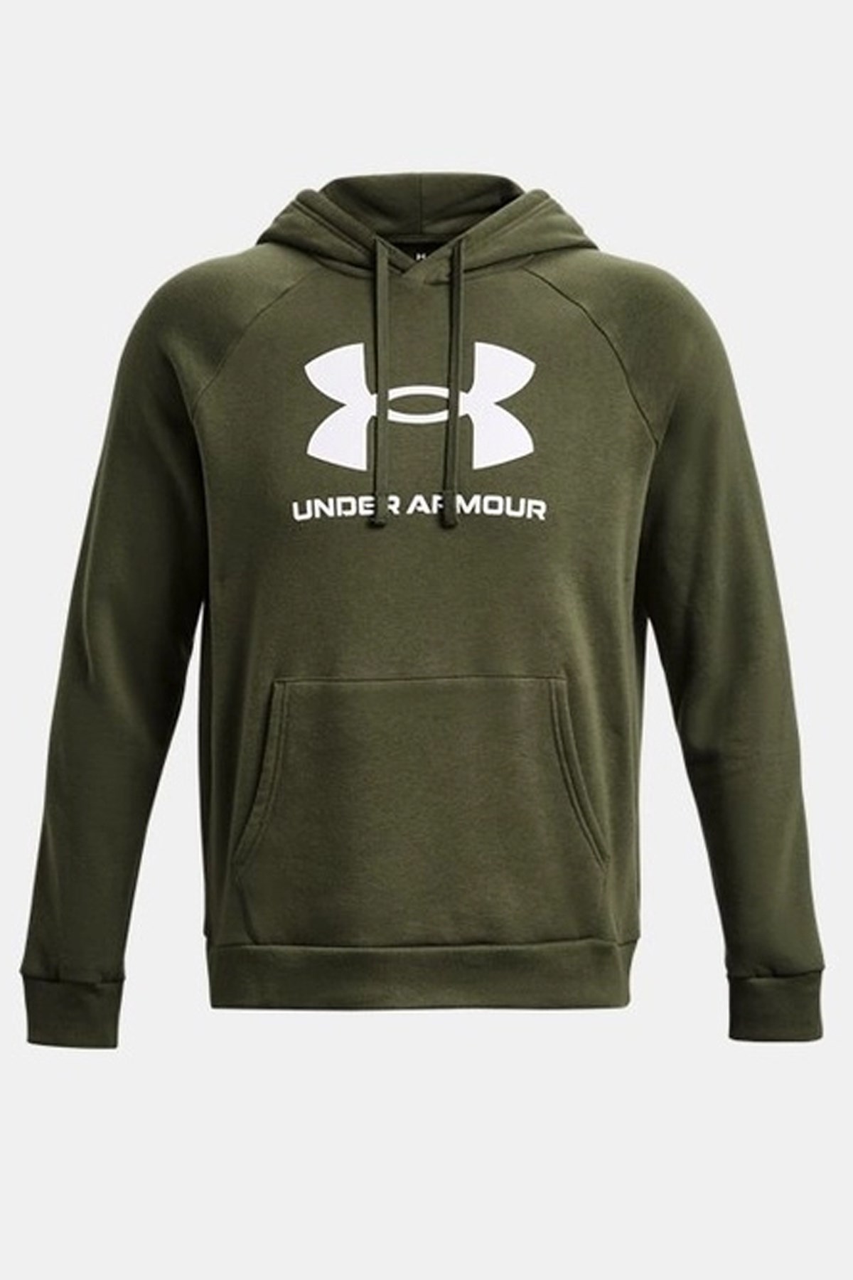 Under Armour UA Rival Fleece Logo Hd Erkek Sweatshirt Haki