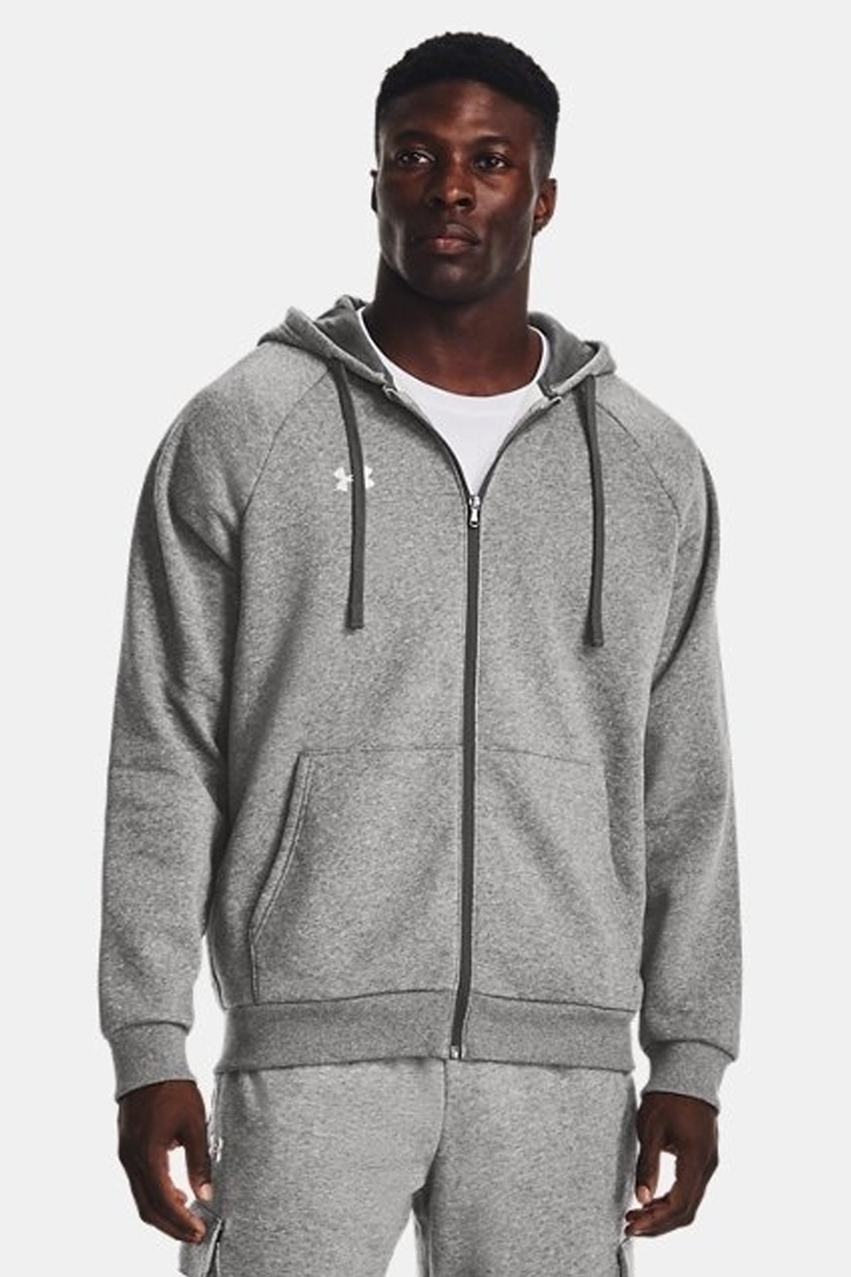 Under Armour UA Rival Fleece Fz Erkek Ceket Gri