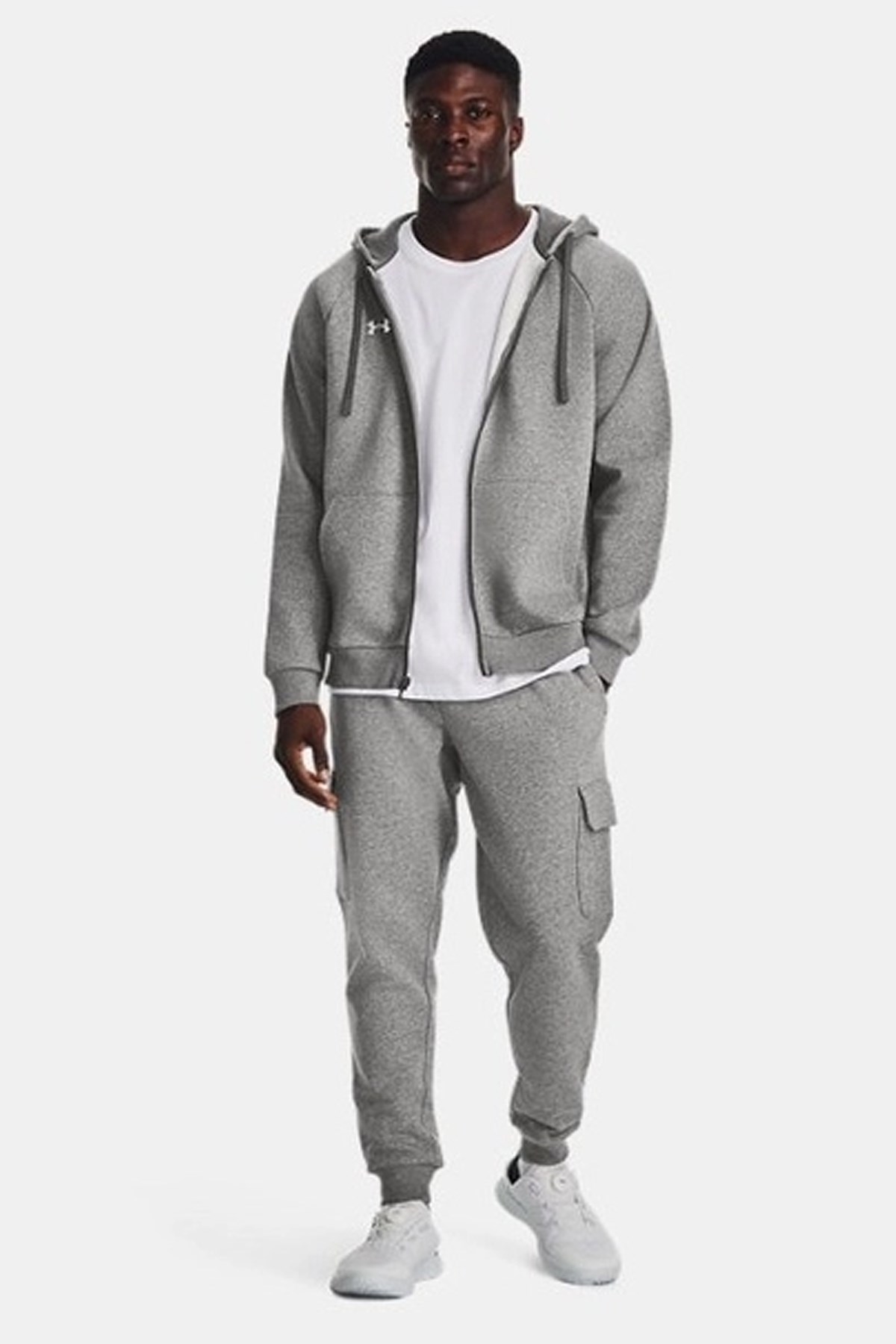 Under Armour UA Rival Fleece Fz Erkek Ceket Gri