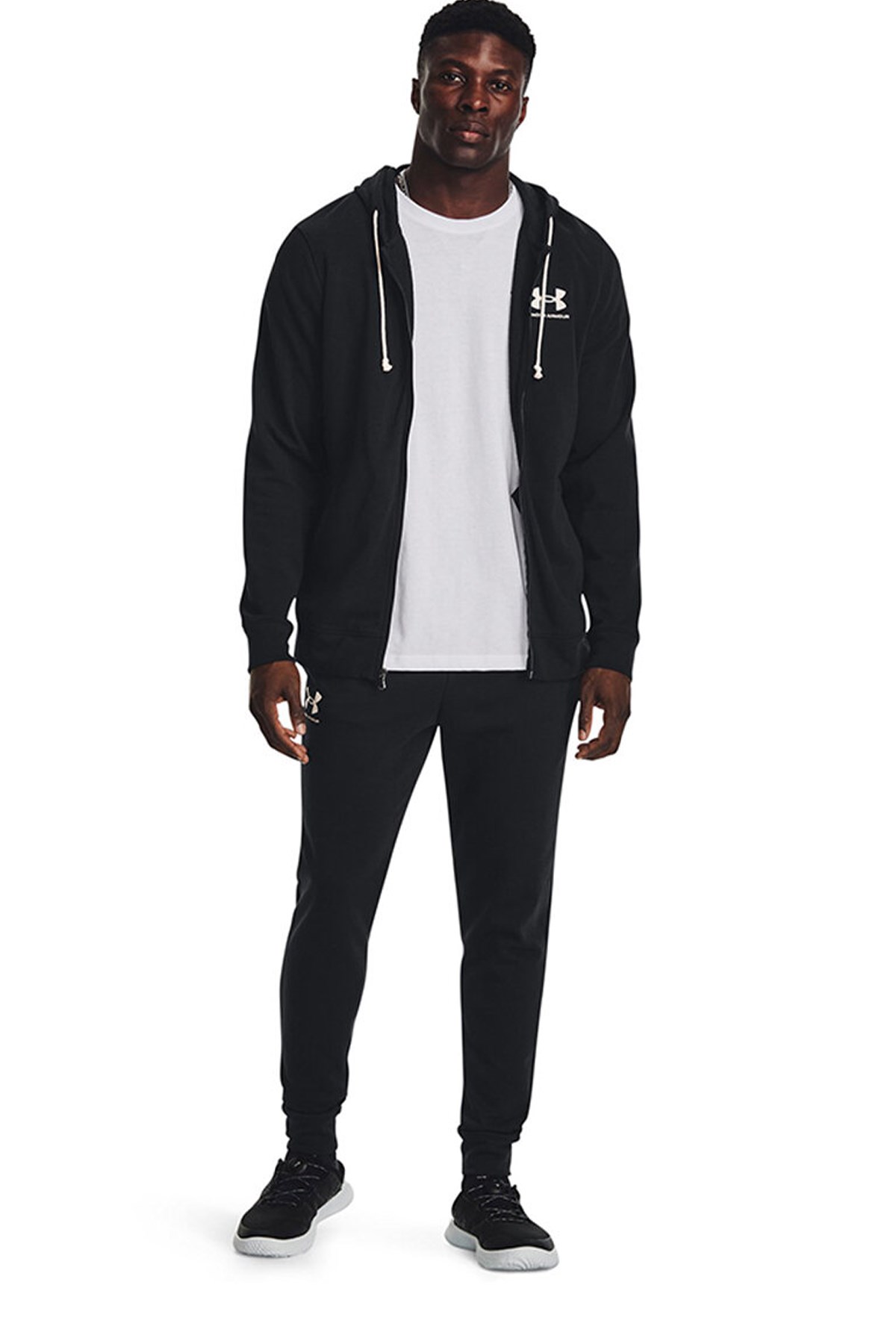 Under Armour Ua Rival Terry Jogger Erkek Eşofman Altı 1380843-001 Siyah