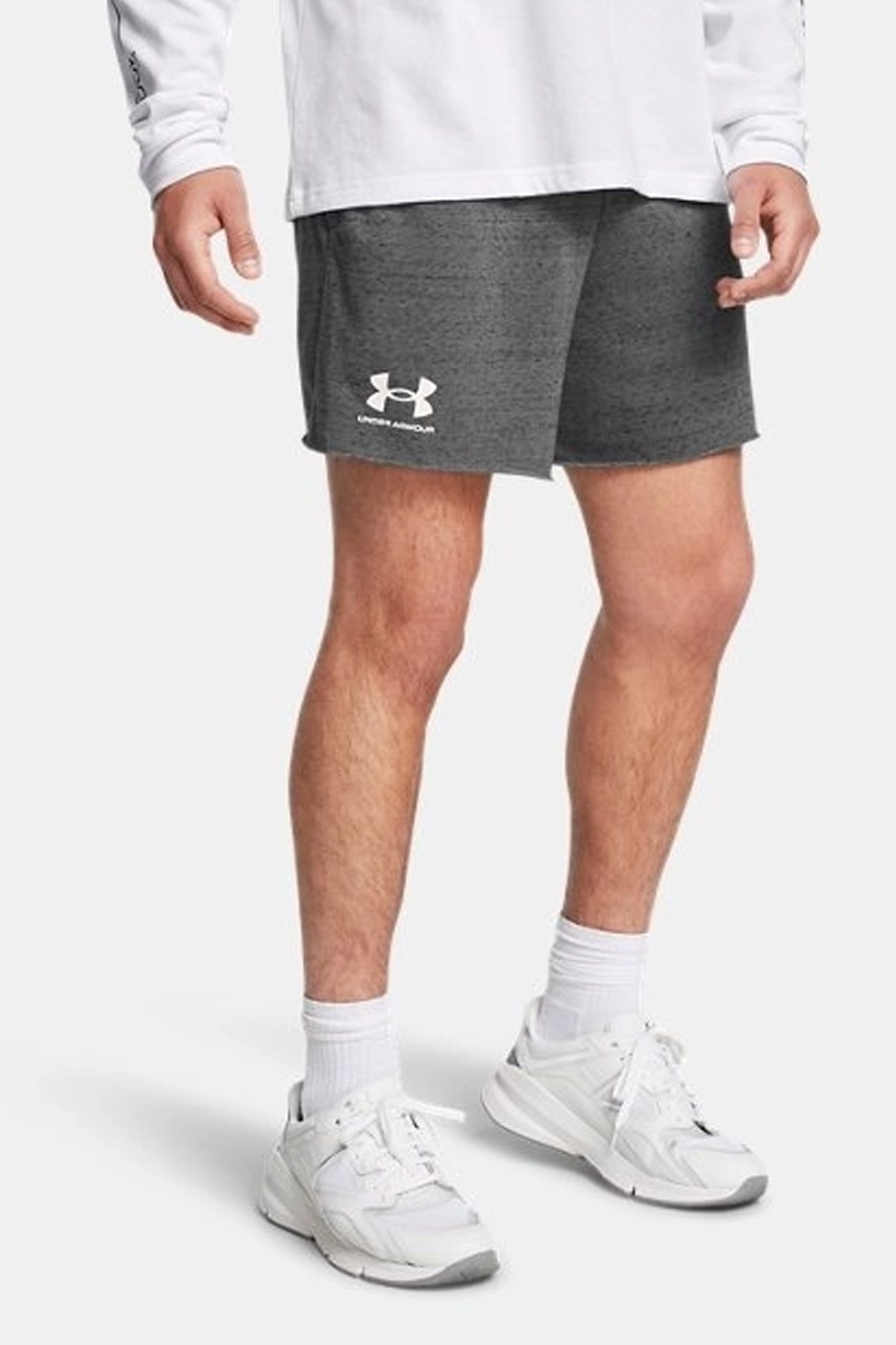Under Armour Ua Rival Terry 6İn Erkek Şort 1382427-025 Gri